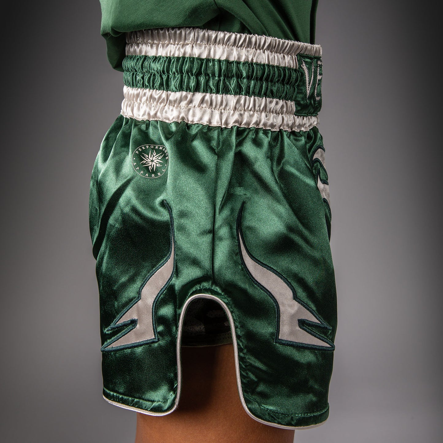 Venum Inferno Muay Thai Shorts - Forest Green/ Off White  product-type_Muay Thai Shorts Venum