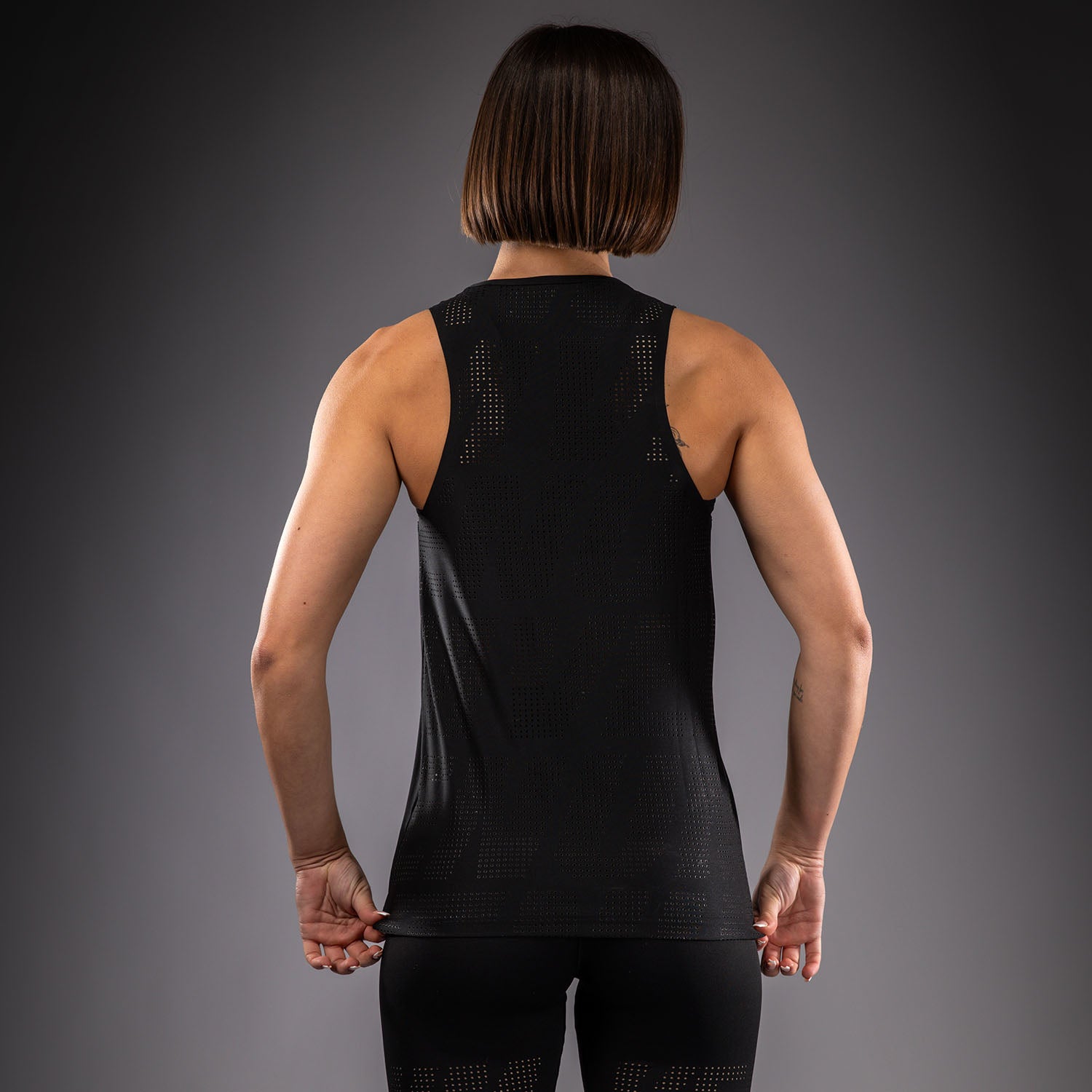 トップス Dry Tech Jersey Tank Top Venum Lazer Women's Dry Tech Tank Top - Black/Yellow - Venum