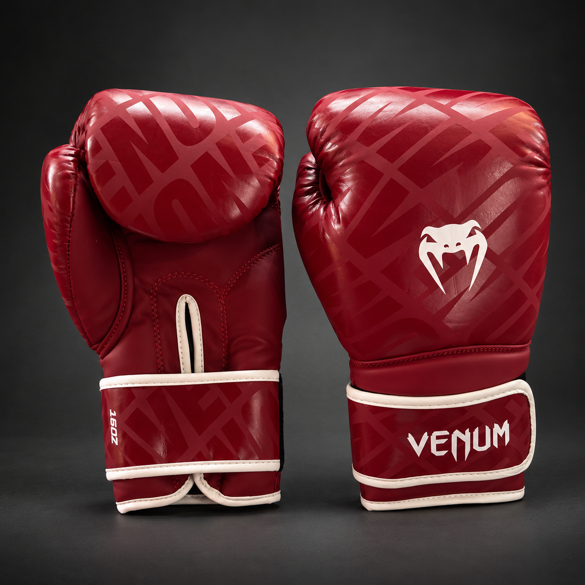 Venum Contender 1.5XT Boxing Gloves - Glossy Burgundy/White