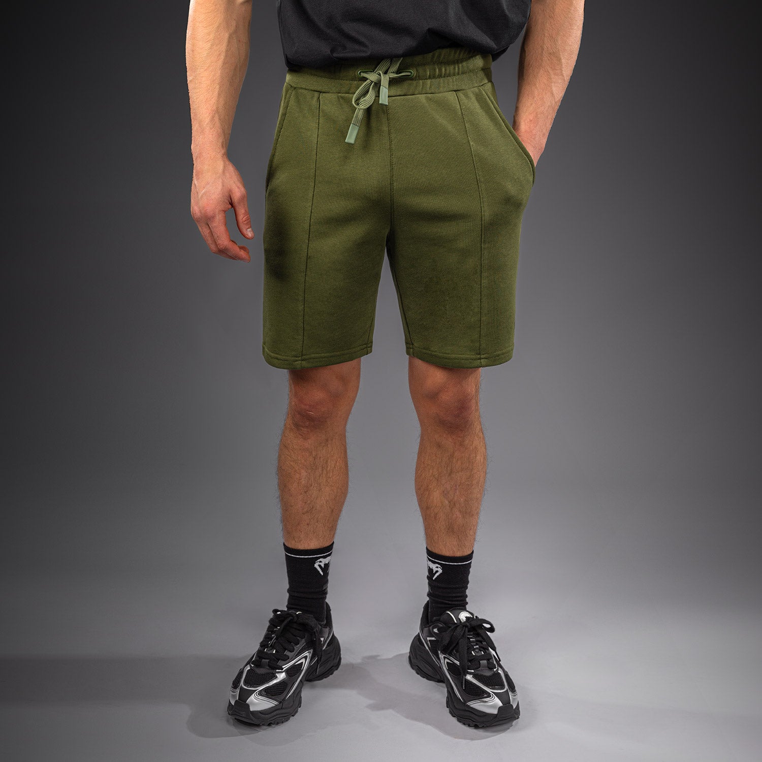 Venum Classic Fleece Cotton Shorts - Khaki  product-type_Cotton Shorts Venum