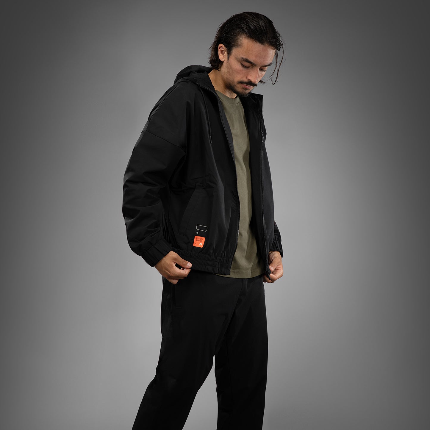 Venum Eclipse Track Jacket - Black/Ivory