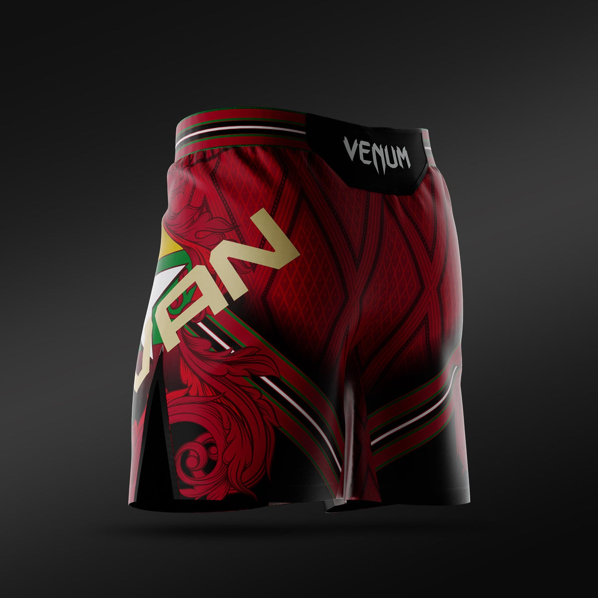 Men’s UFC Adrenaline Unrivaled by Venum Red Josh Van Short Fit Fight Short  product-type_MMA Shorts Venum