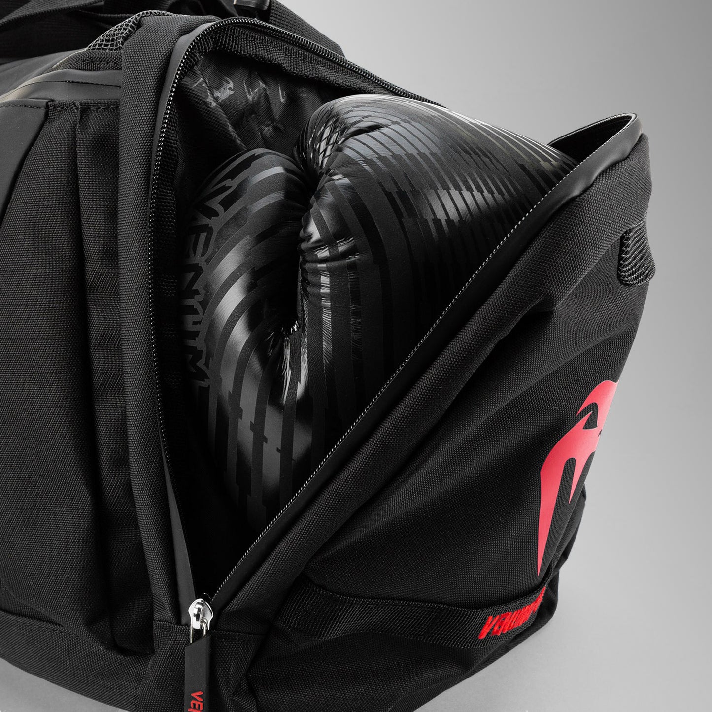 Venum Trainer Lite Evo Sports Bags - Black/Red