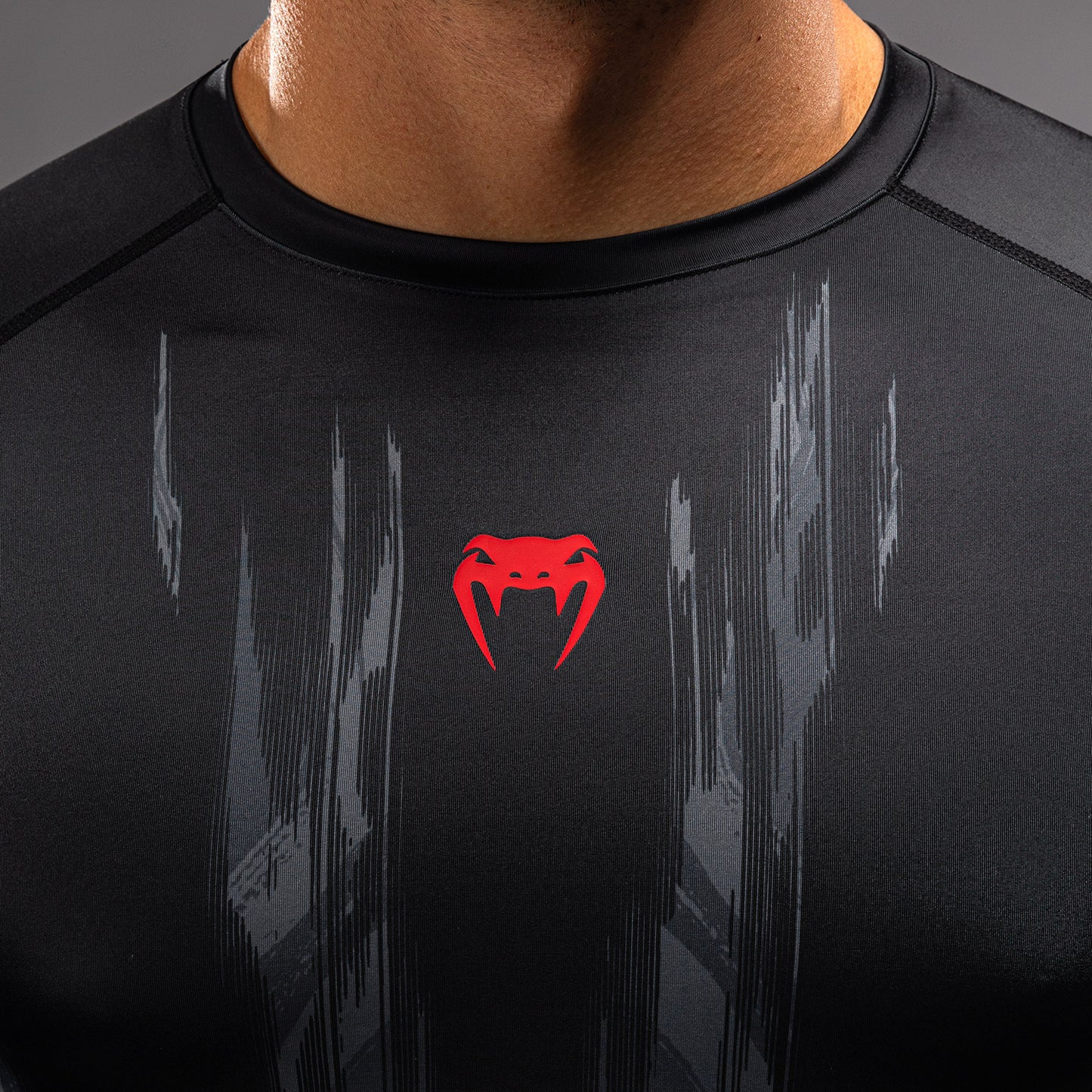 Venum Demon Long Sleeve Rashguard - Black/Grey  product-type_Compression T-Shirts Venum