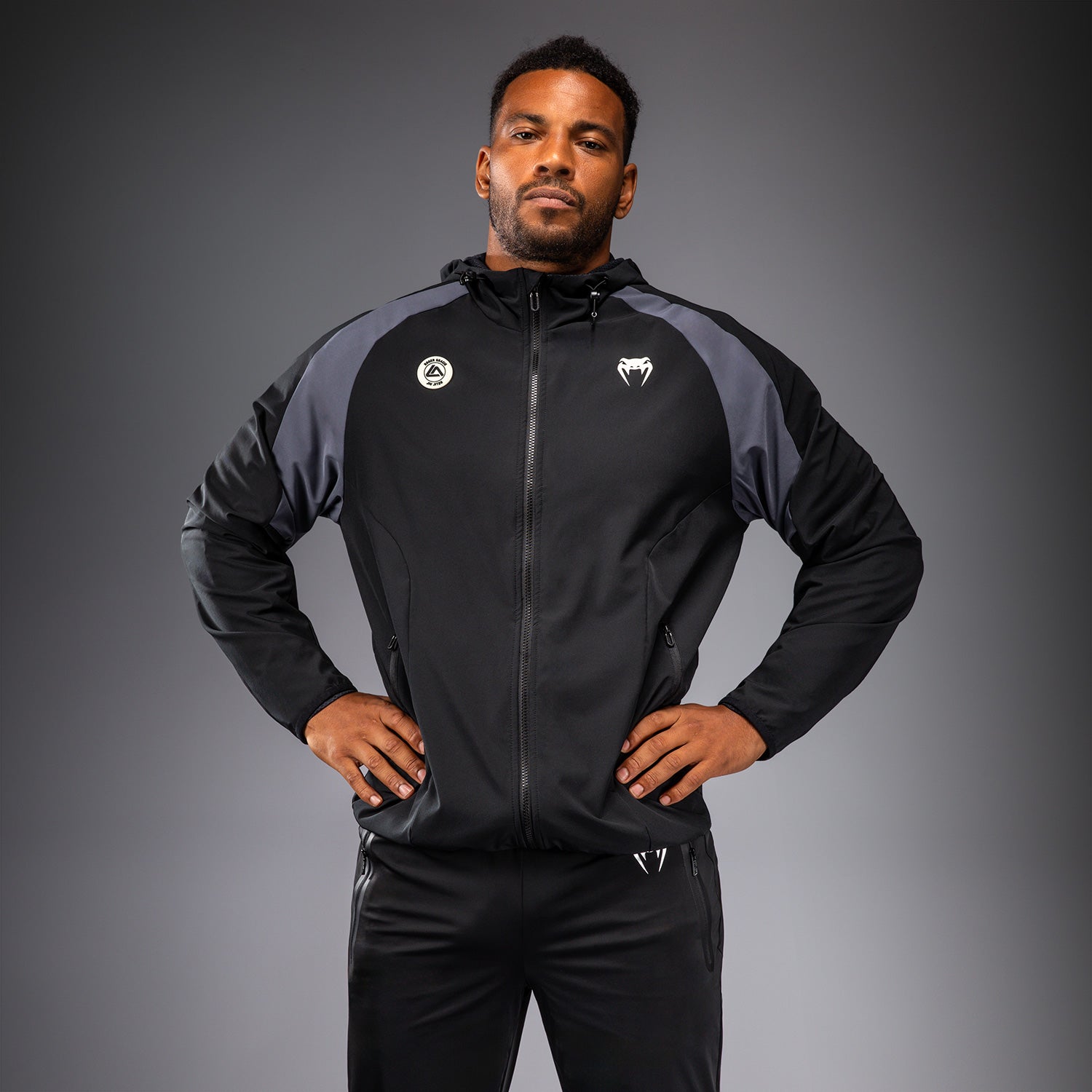Venum X Roger Gracie Academy Track Jacket - Black - Venum
