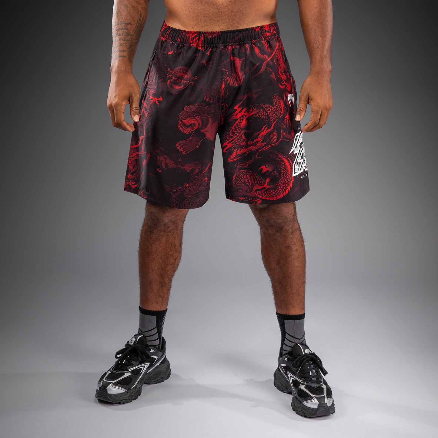 Venum 20th Anniversary Training Shorts - Black/Red