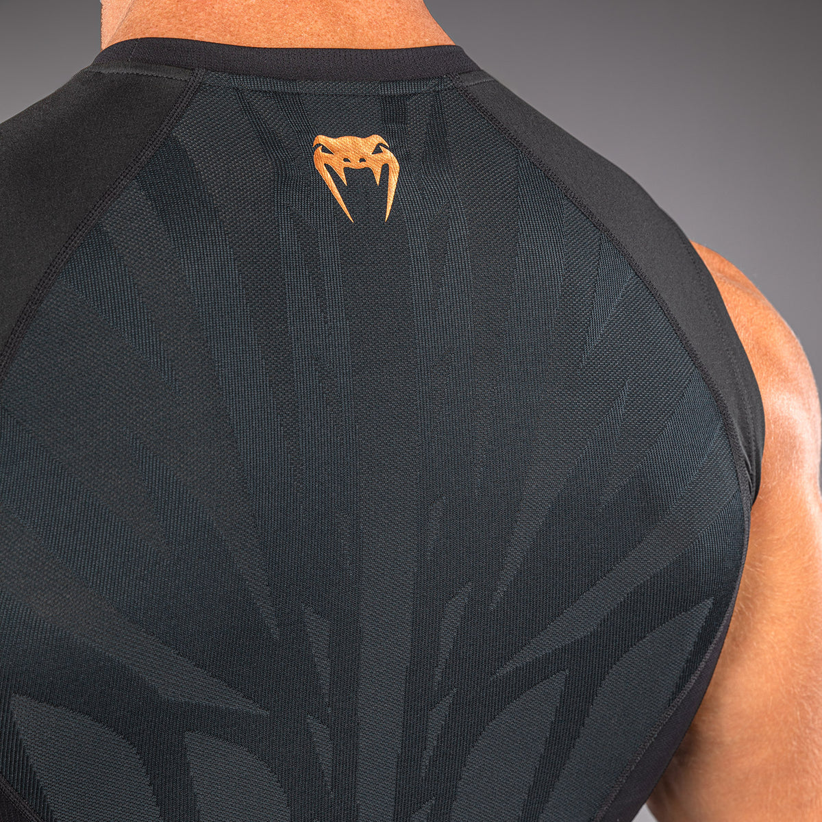 Venum G-Fit Revolution Sleeveless Rashguard - Black/Copper  product-type_Compression T-Shirts Venum