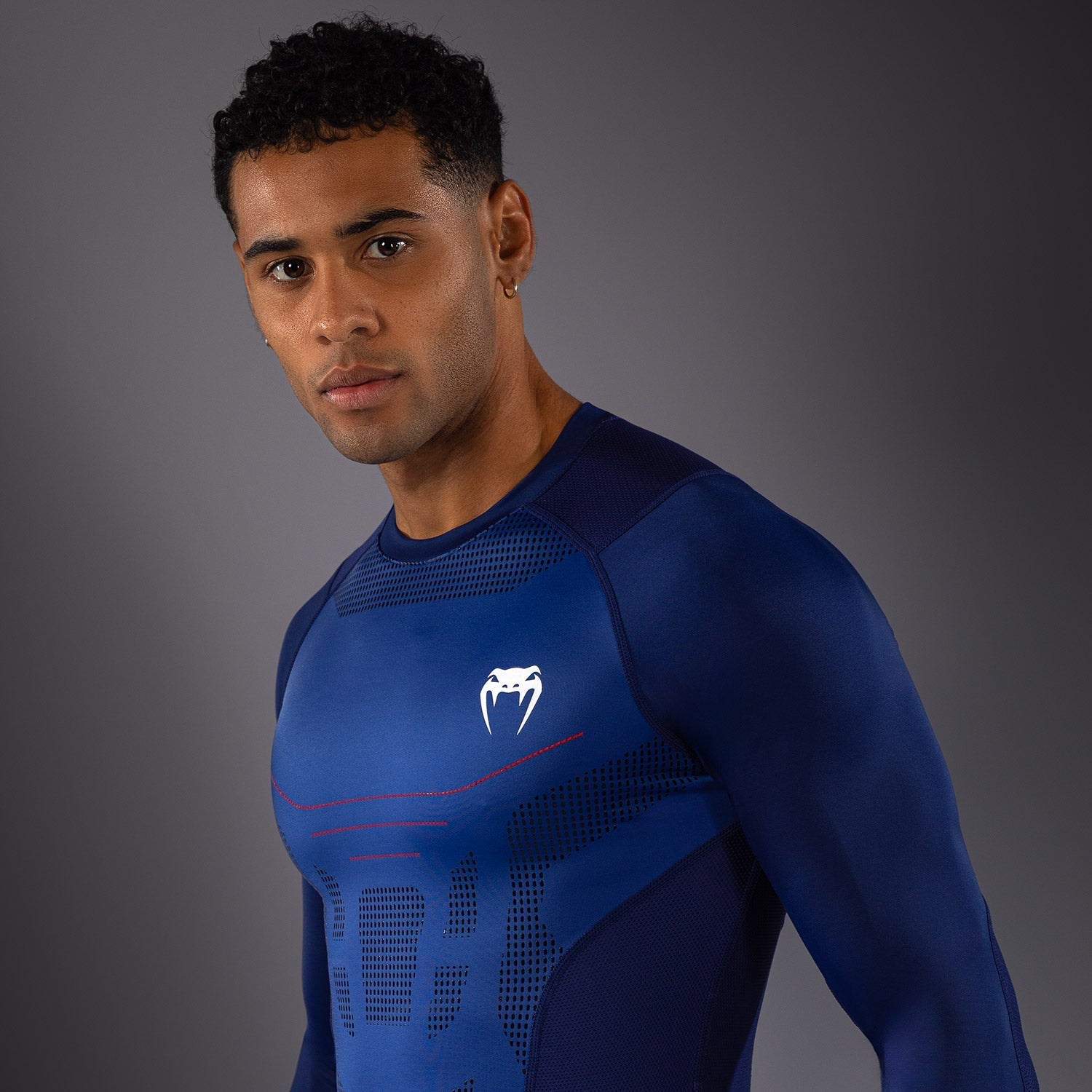 Venum Technical 3.0 Long Sleeve Rashguard - Night Blue - Venum