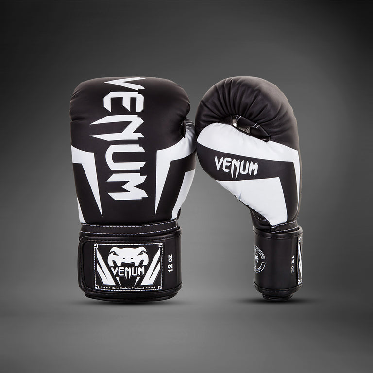 Venum Elite Boxing Gloves - Black/White - Venum