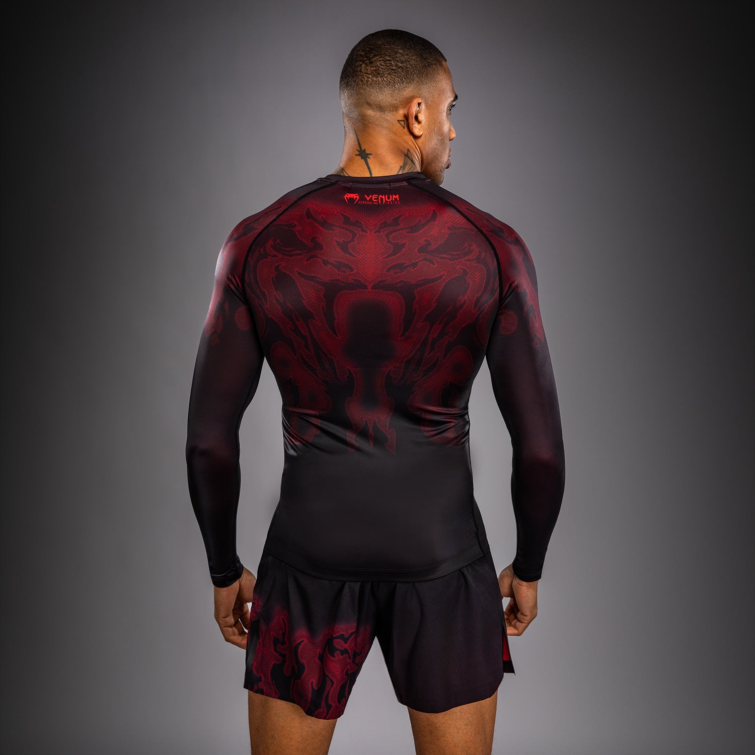 Venum Spectre Long Sleeve Rashguard - Black/Red  product-type_Compression T-Shirts Venum