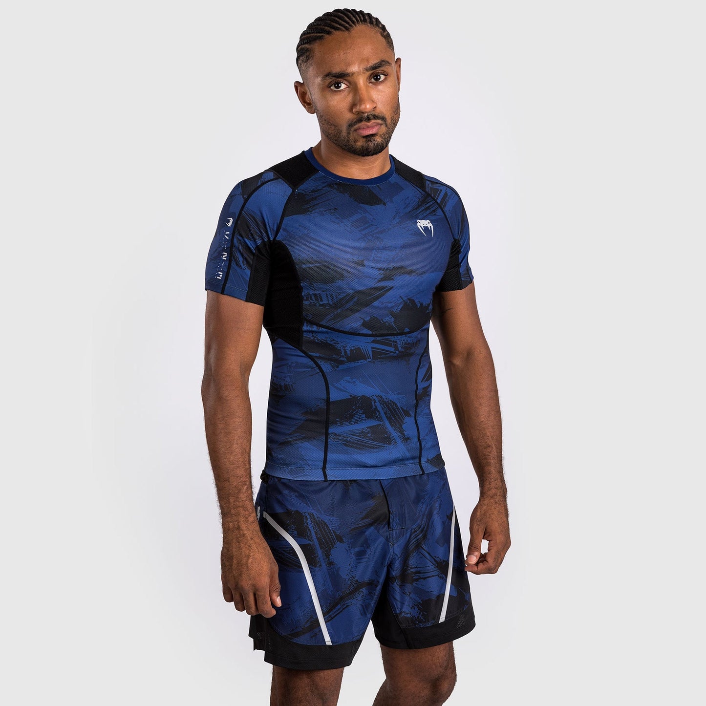 Venum Electron 3.0  Short Sleeve Rashguard - Navy