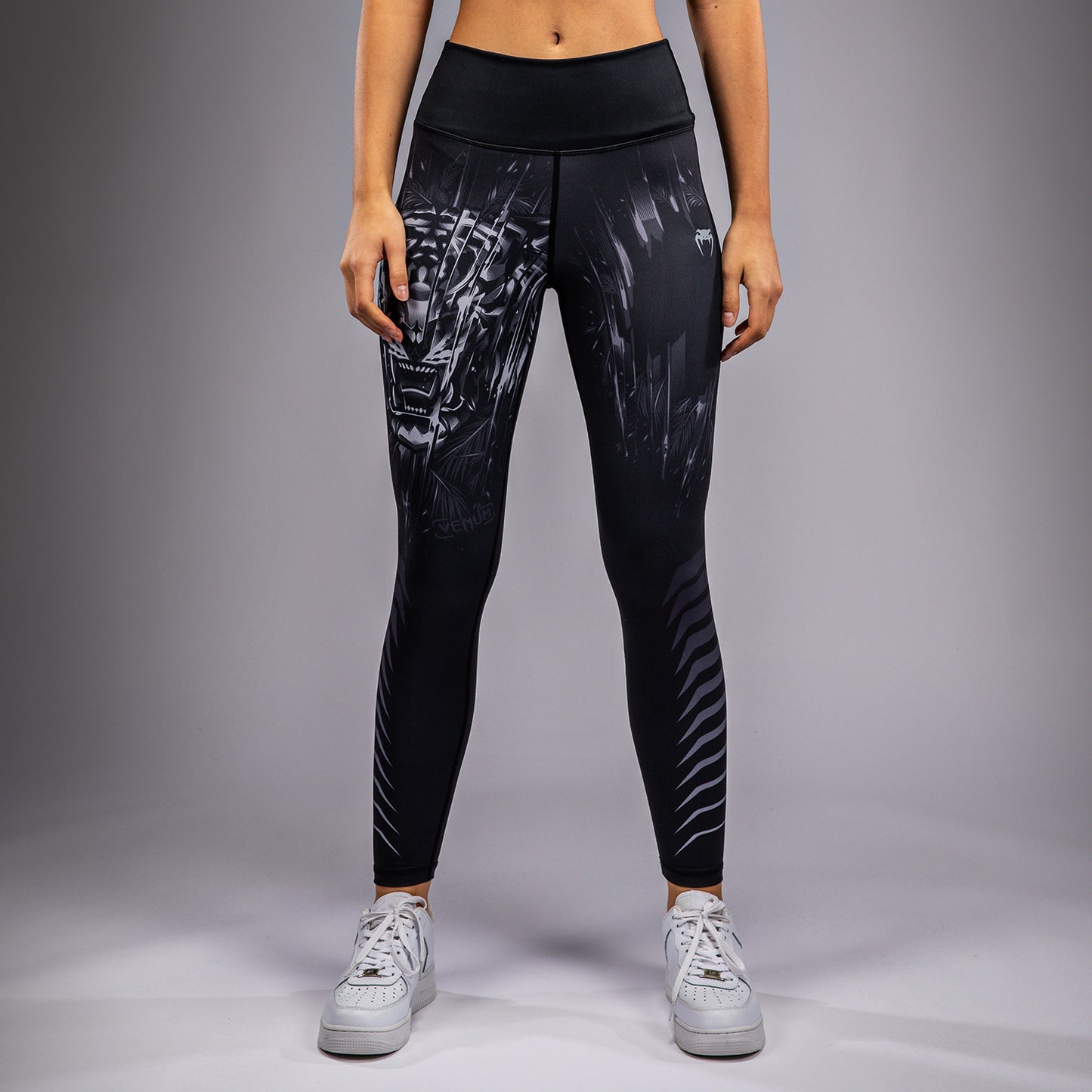 Venum Tiger Women's Leggings - Black/Silver