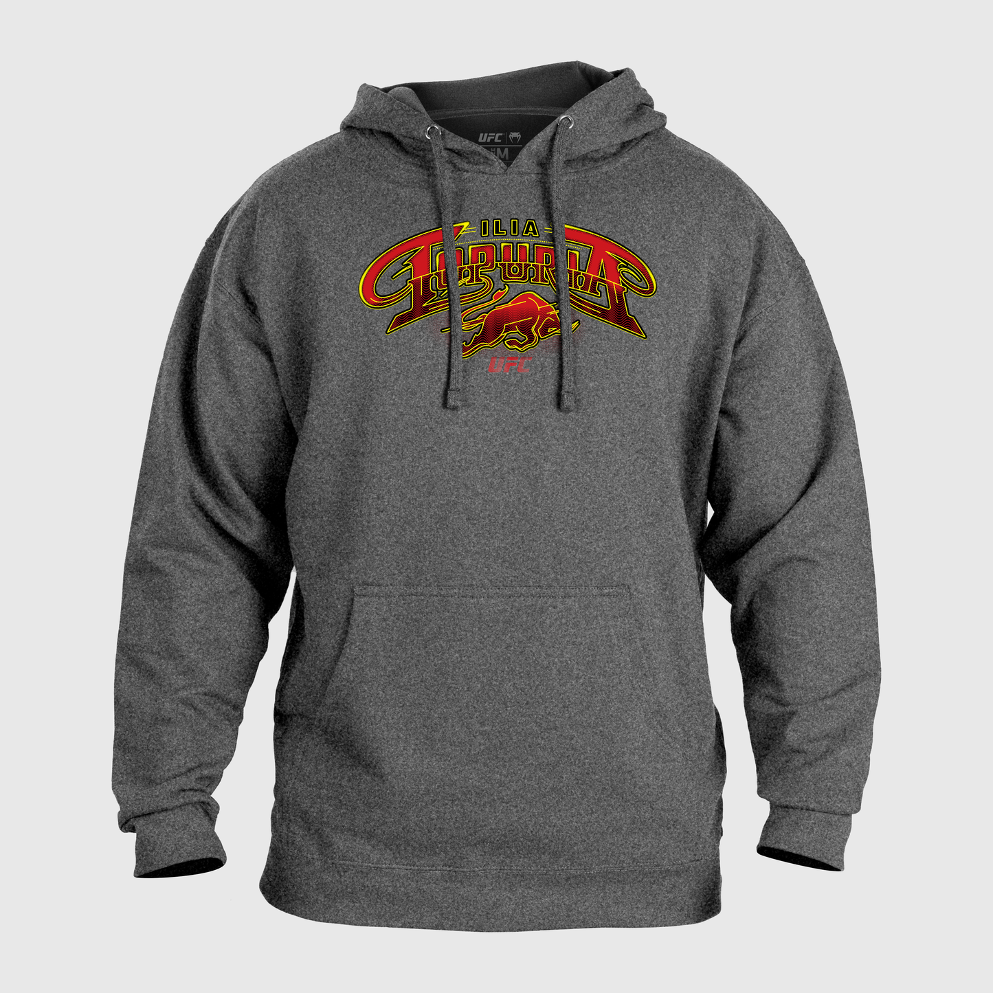 Men's UFC Unrivaled by Venum Heather Grey Ilia Topuria Hoodie