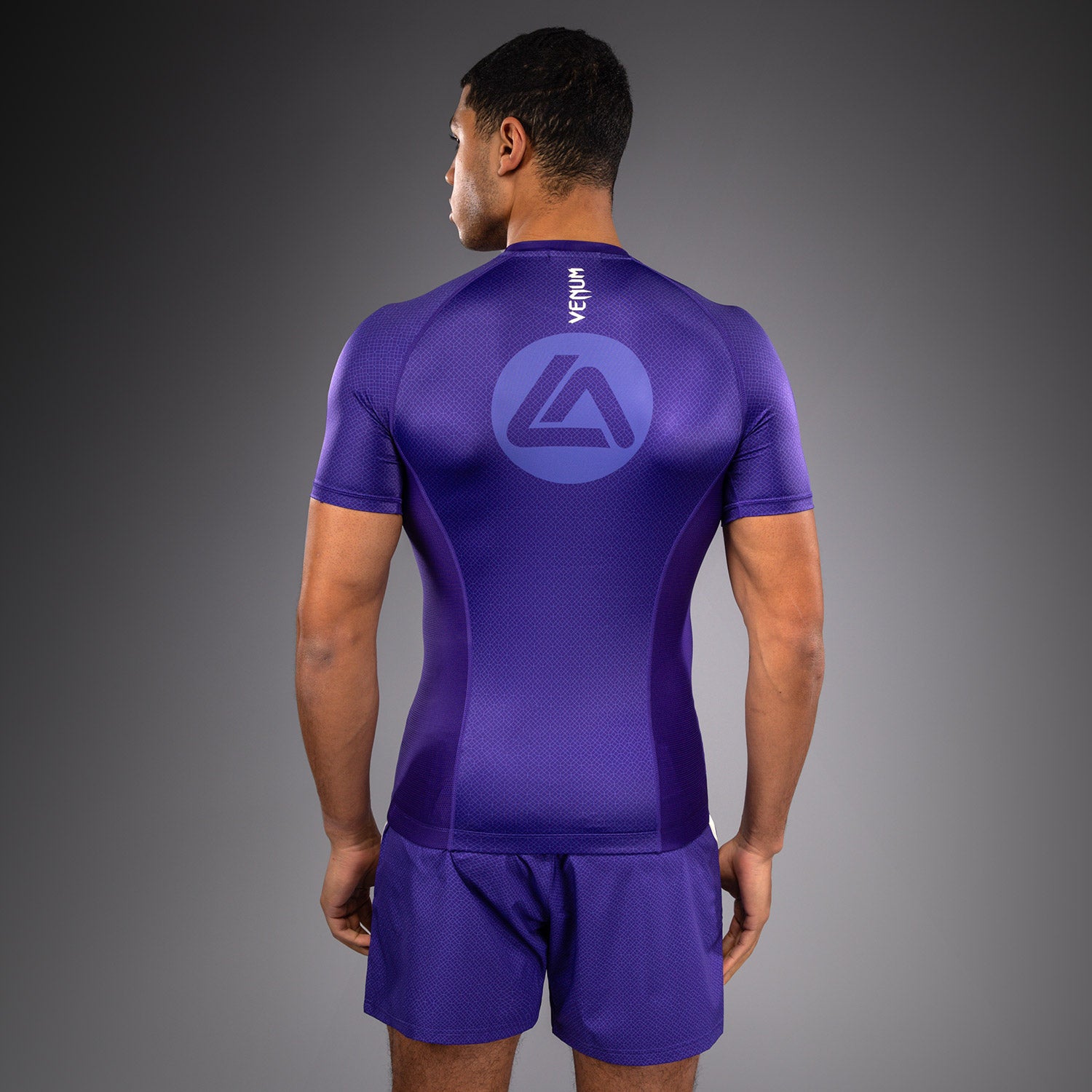 Venum X Roger Gracie Academy Short Sleeve Rashguard - Purple - Venum
