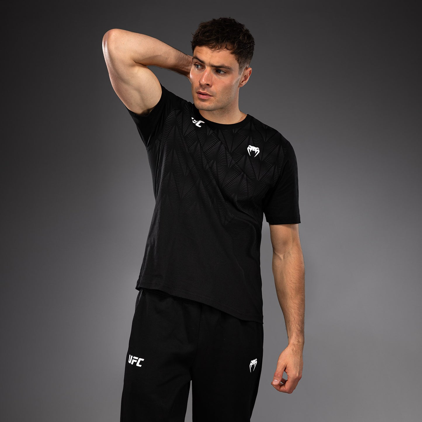 Men's UFC Zenith by Venum Replica Black T-Shirt Personalized