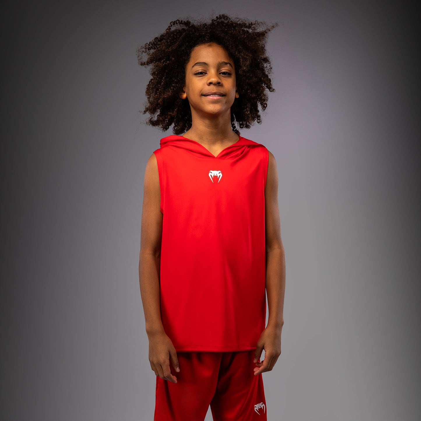 Venum Elite Kids Sleeveless Dry-Tech Hoodie - Red