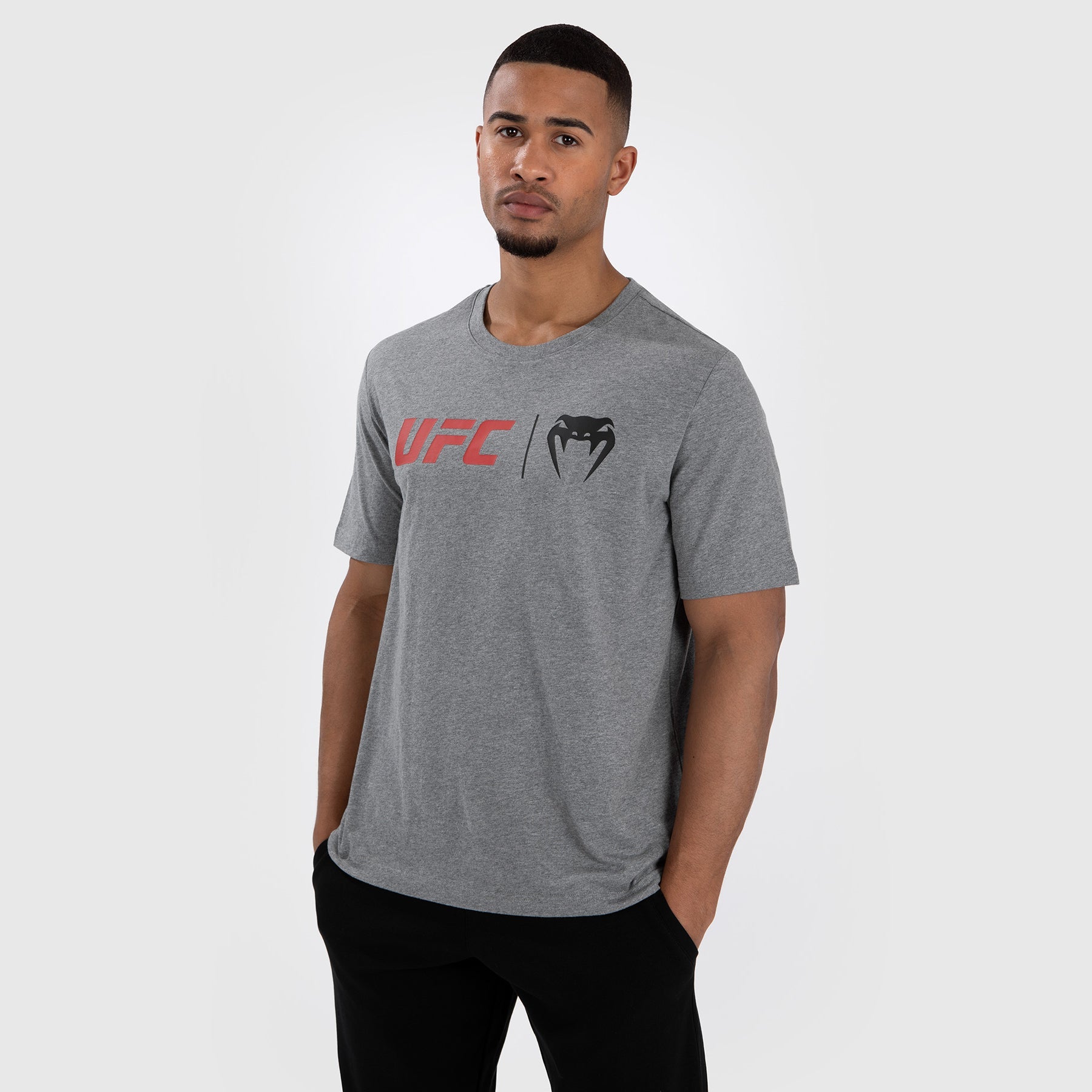 UFC Venum Classic T-Shirt - Grey/Red - Venum