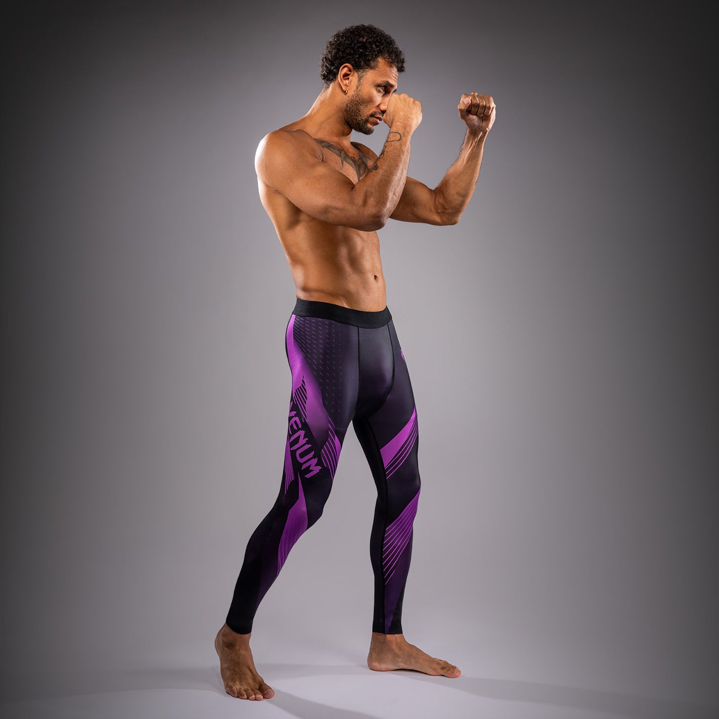 Venum No-Gi 6.0 Spats - Black/Purple  product-type_Compression Pants Venum