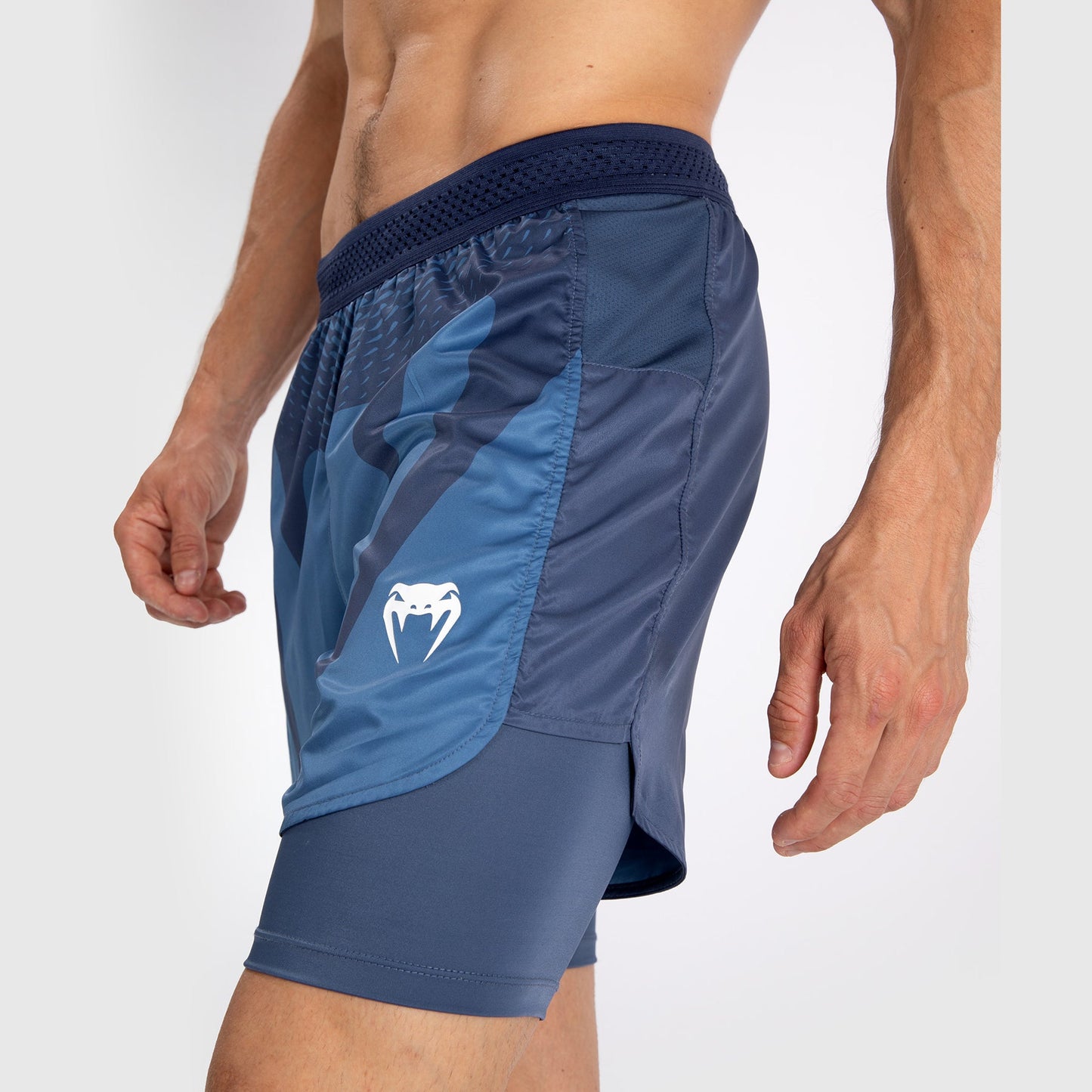 Venum Attack Men's Fight Shorts - Navy Blue
