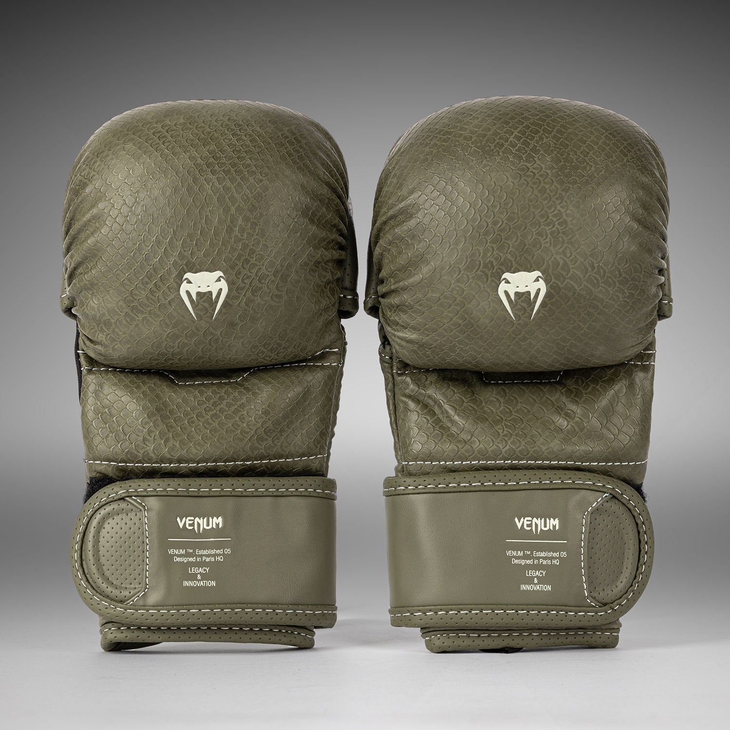 Venum Impact Evo Scales MMA Sparring Gloves - Army Green - Venum