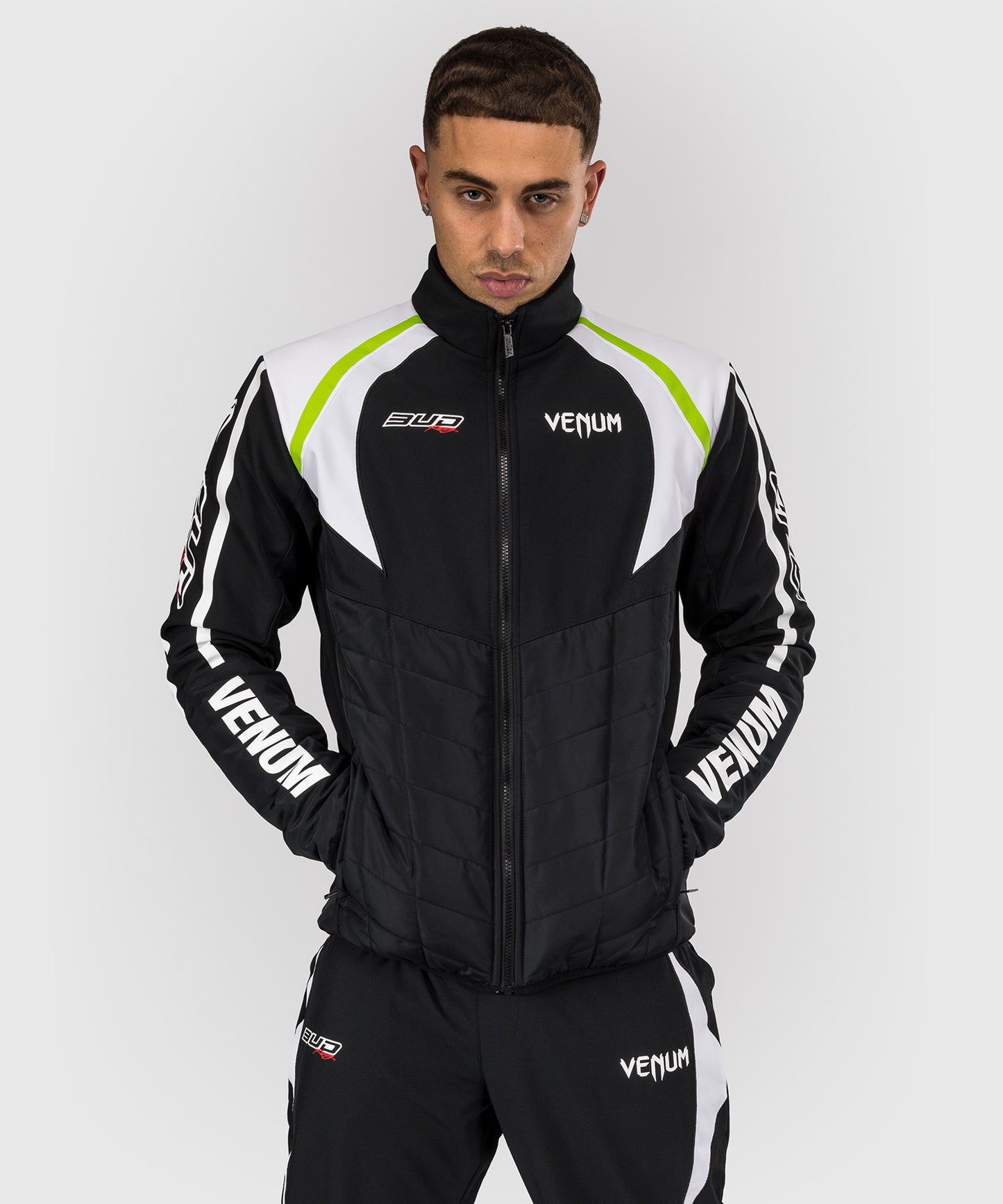 Venum x Bud Racing Men’s Jacket - Black/White/Lime Green
