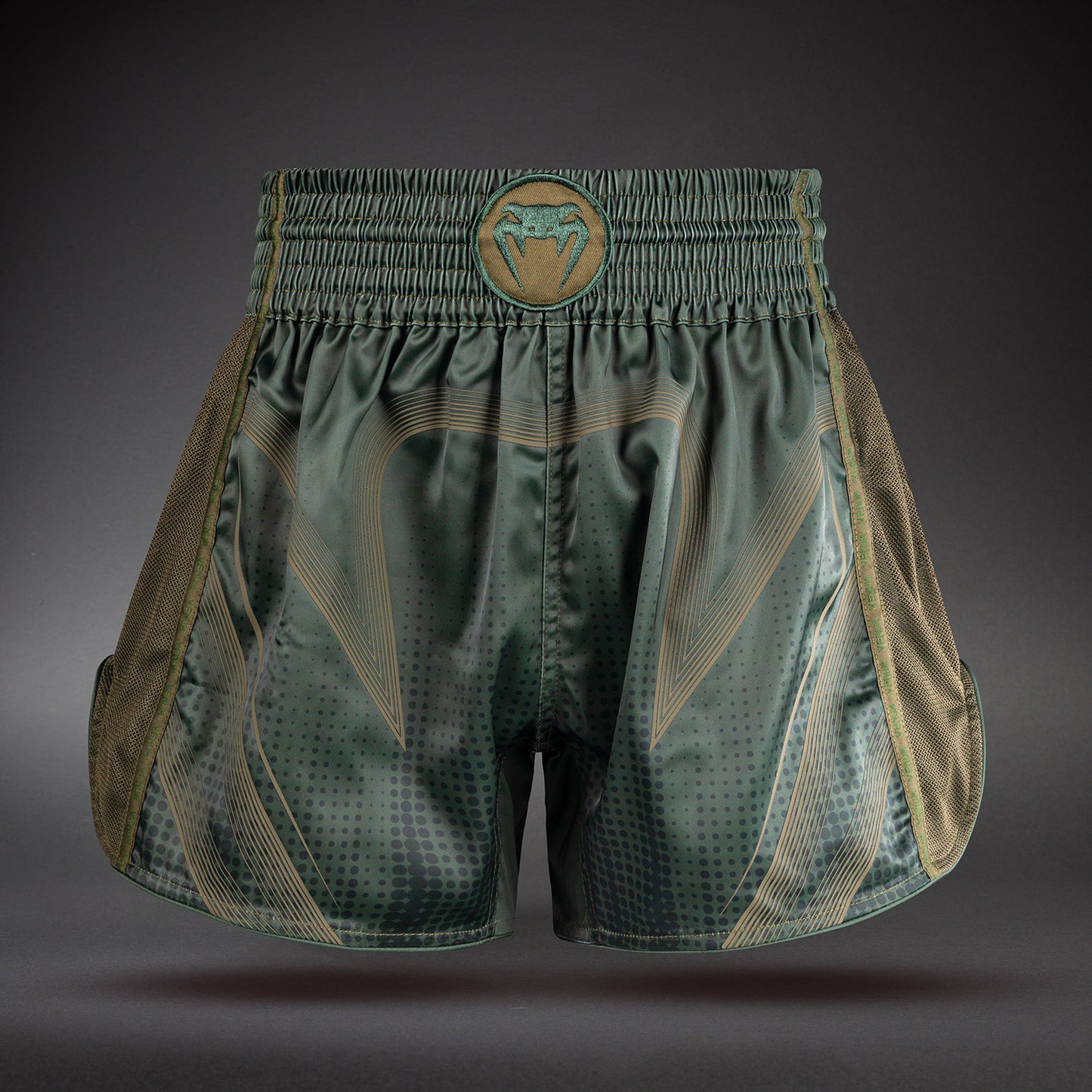 Venum Stealth Muay Thai Shorts - Khaki/Dark Green