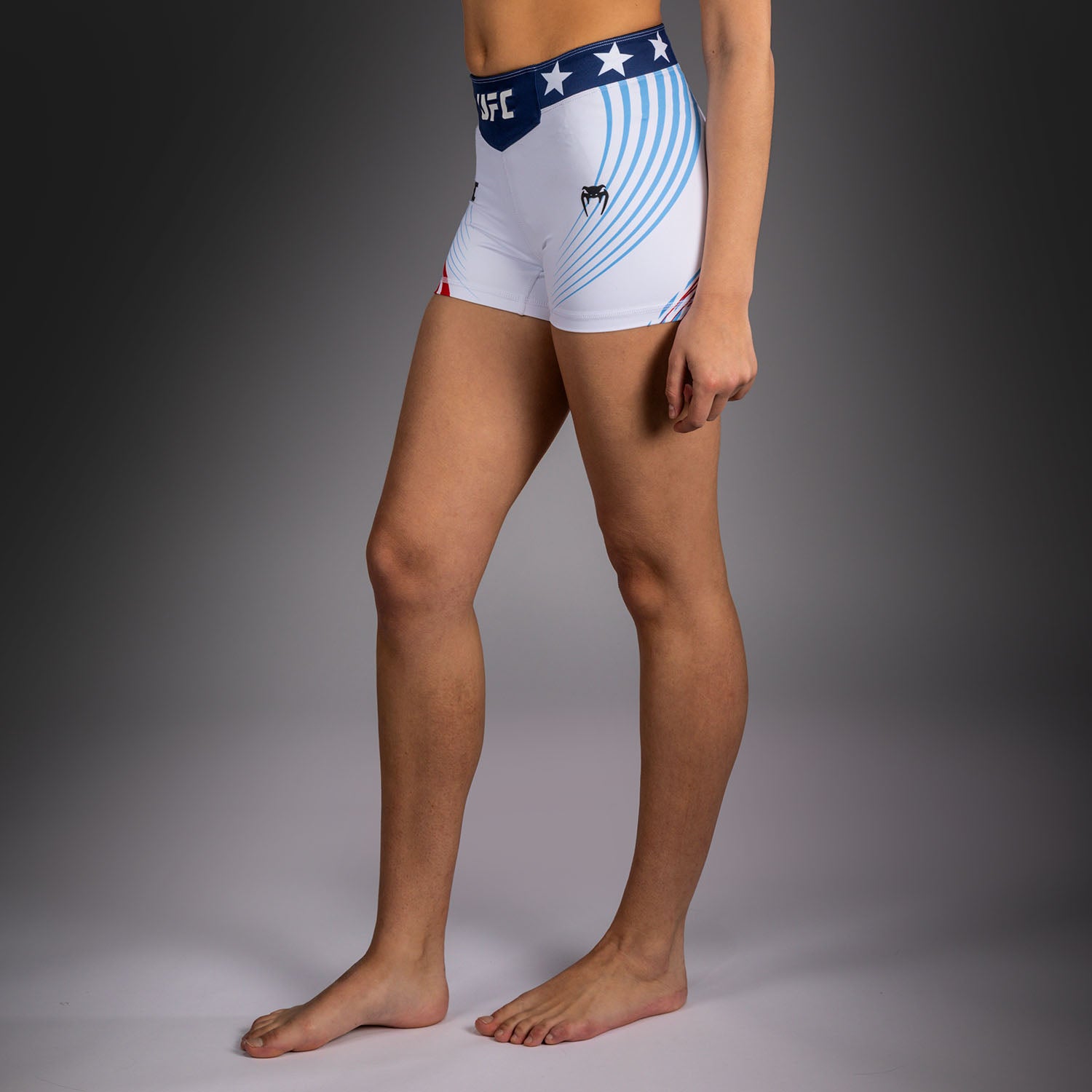 Women's Official UFC Freedom 250 by Venum White Personalized Authentic Short Fit Vale Tudo Short  product-type_Compression shorts Venum
