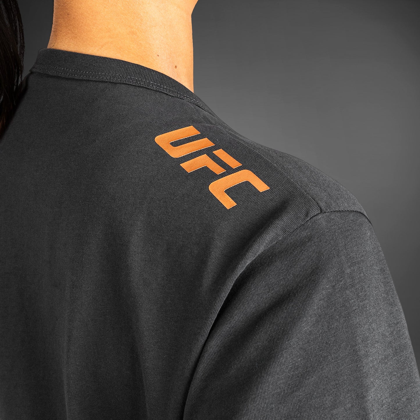 UFC Adrenaline by Venum Fight Week Women’s Short Sleeve Cotton T-Shirt - Charcoal Grey