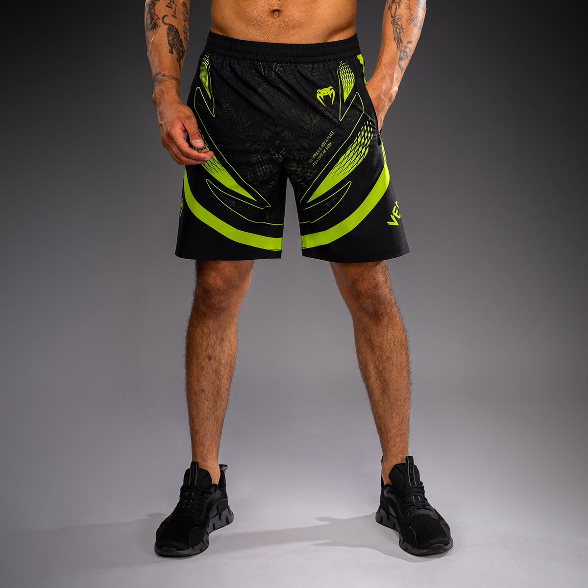Venum Amazonia Reborn Training Shorts - Black/Green