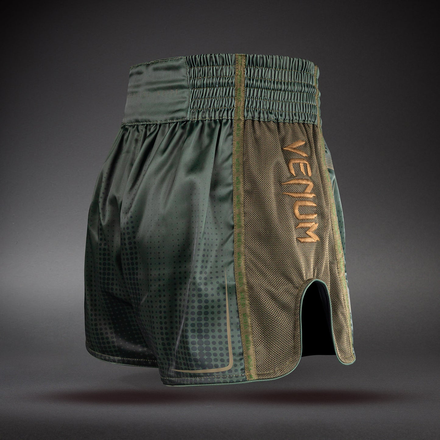 Venum Stealth Muay Thai Shorts - Khaki/Dark Green