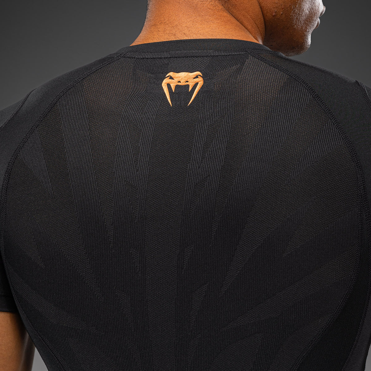 Venum G-Fit Revolution Short Sleeve Rashguard - Black/Copper  product-type_Compression T-Shirts Venum