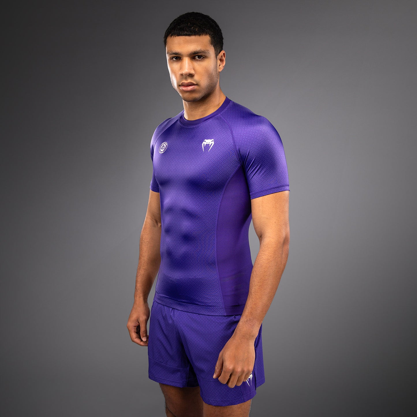 Venum x Roger Gracie Academy Short Sleeve Rashguard - Purple
