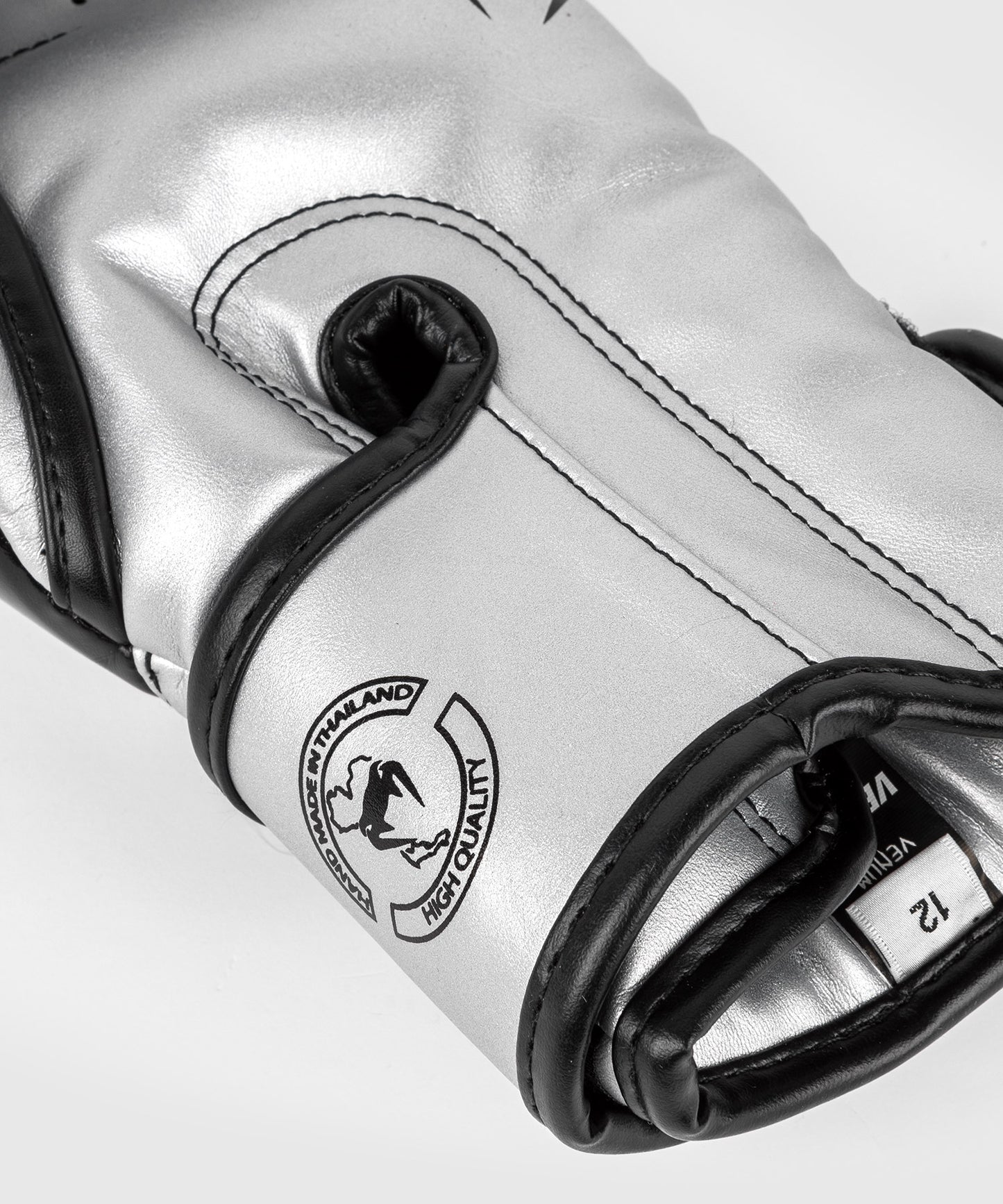 Venum Elite Boxing Gloves - Silver/Black