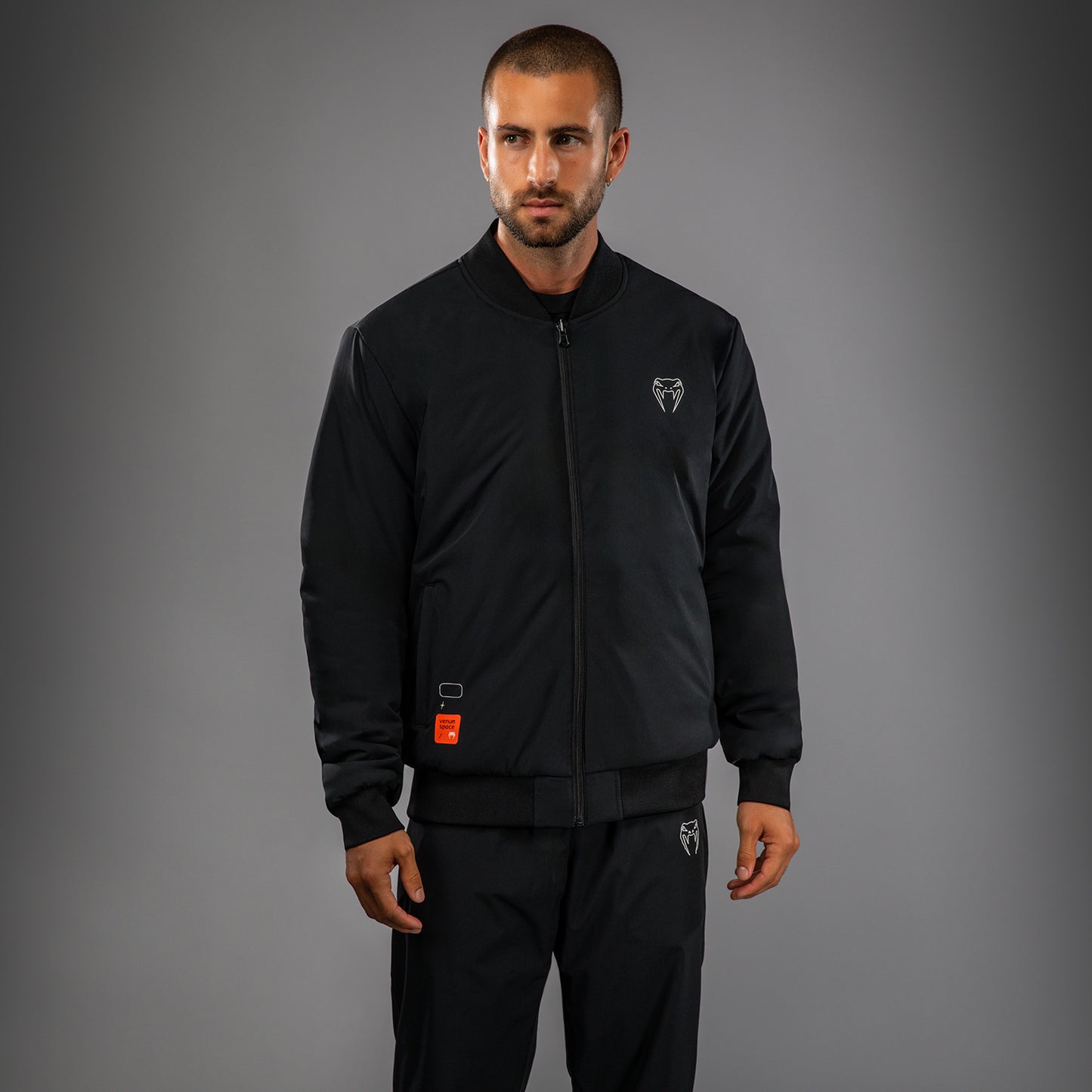 Venum Eclipse Bomber Jacket - Black/Ivory