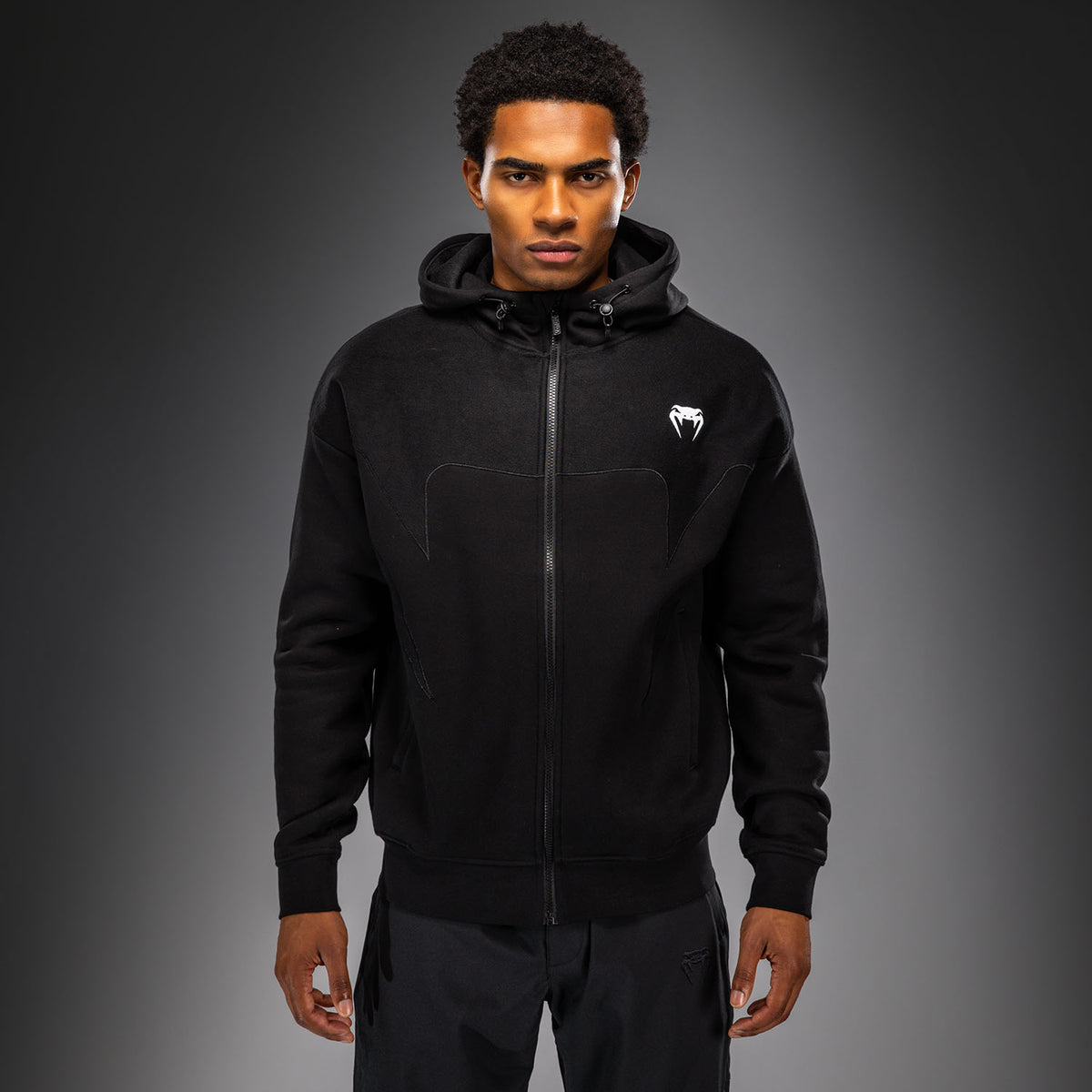 Venum Attack Fleece & Weave Track Jacket - Black  product-type_Sweatshirts Venum