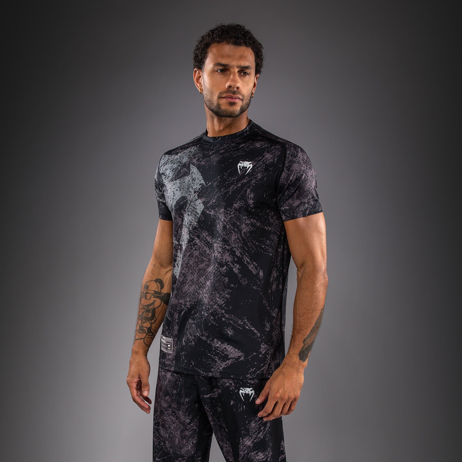 Venum Rage & Workout Dry Tech T-Shirt - Black/Grey  product-type_Dry Tech T-Shirts Venum