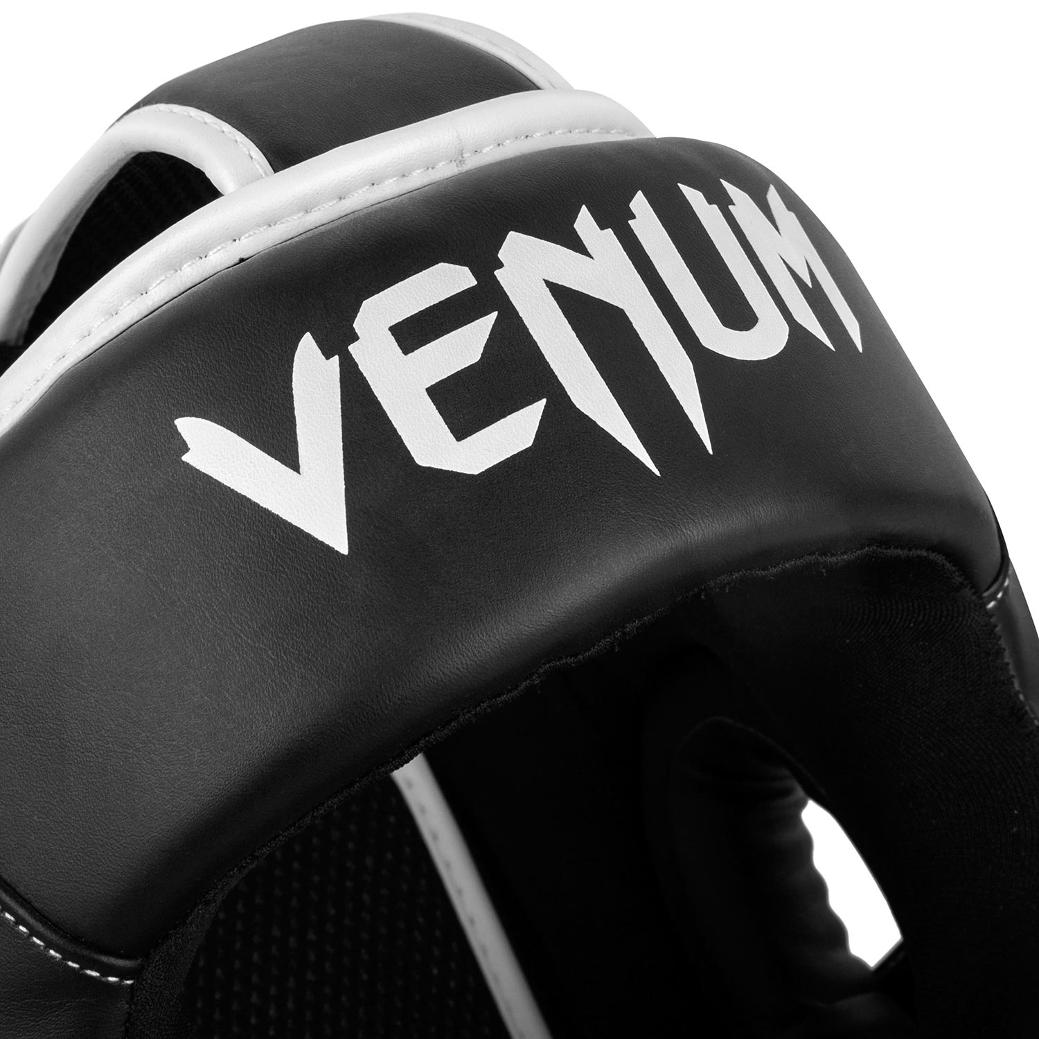 Venum Elite Headgear - Black/White - Venum