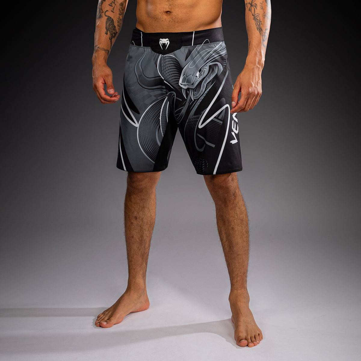 Venum Crimson Viper 2.0 Fightshorts - Black/Grey  product-type_MMA Shorts Venum