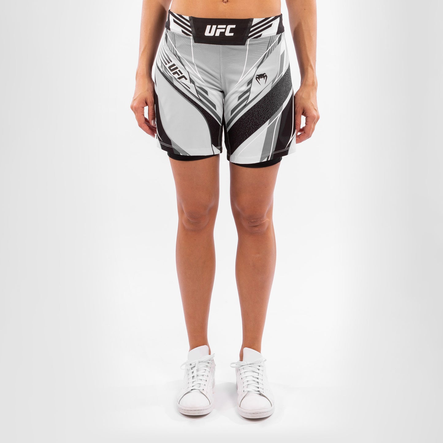 UFC Venum Authentic Fight Night Women's Shorts - Long Fit - White