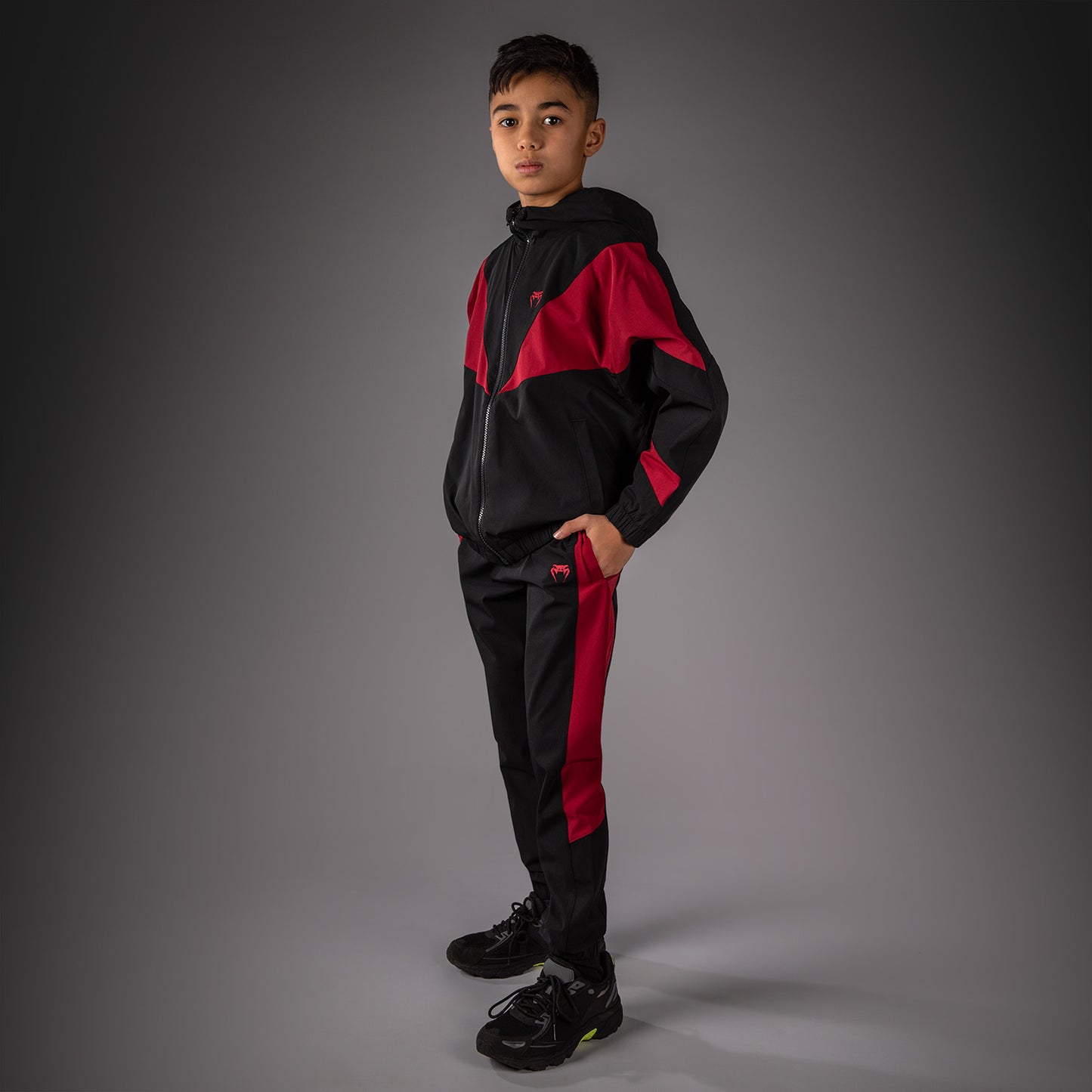 Venum Vectra Kids Track Jacket - Black/Red  product-type_Jackets Venum