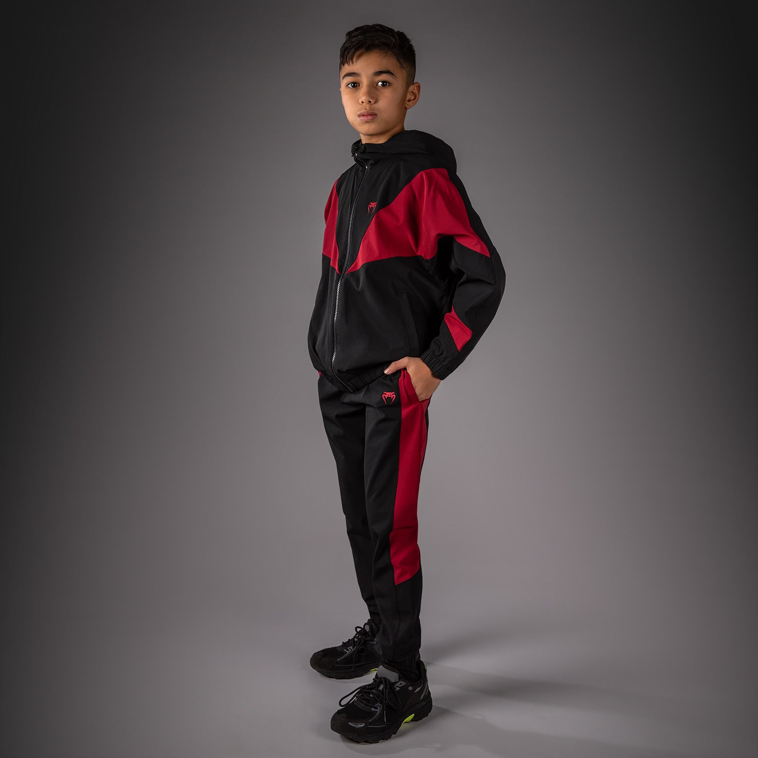 Venum Vectra Kids Track Jacket - Black/Red  product-type_Jackets Venum