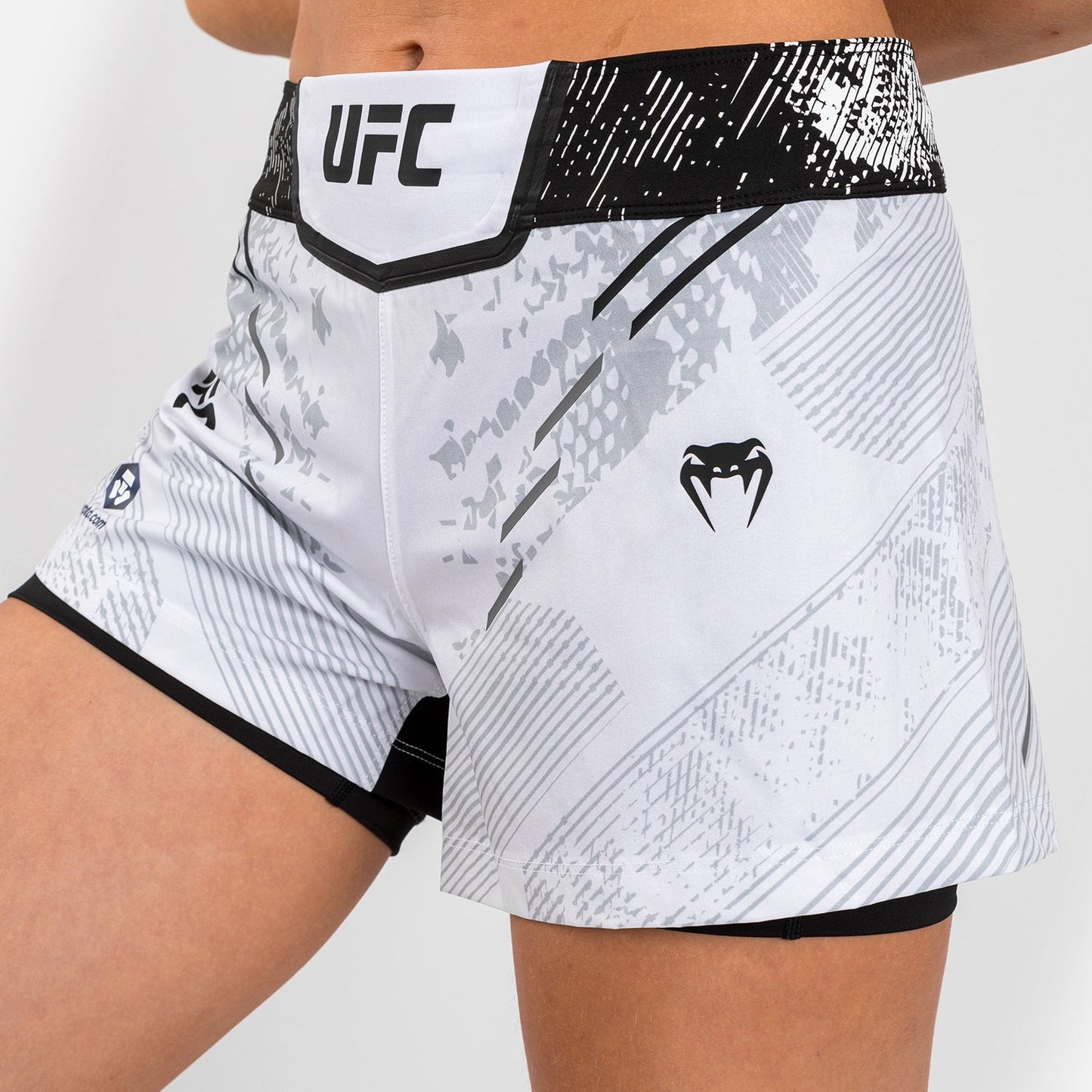 UFC Adrenaline by Venum Authentic Fight Night Women’s Fight Short - White