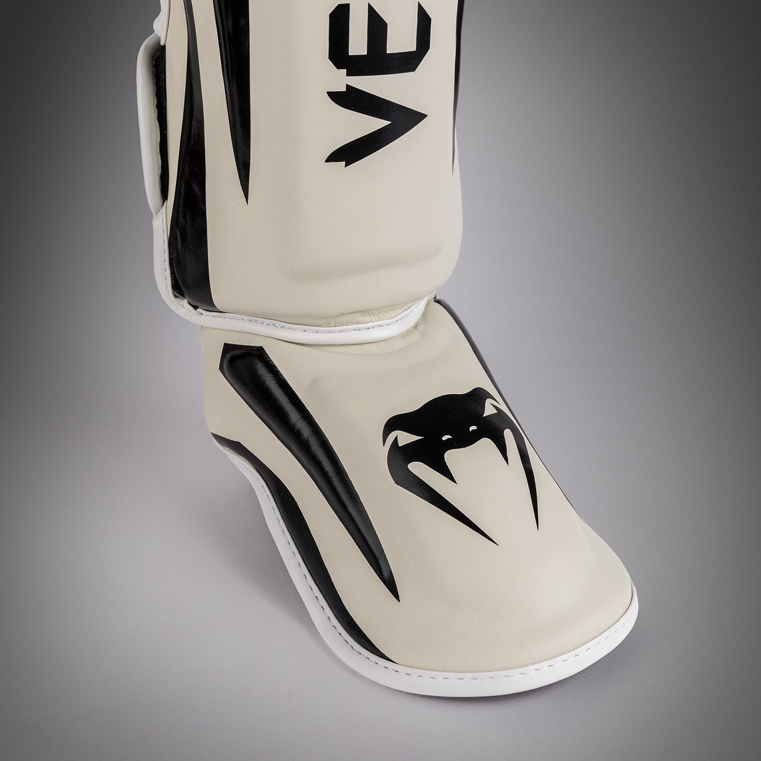 Venum Elite Standup Shinguards - White/Black - Venum