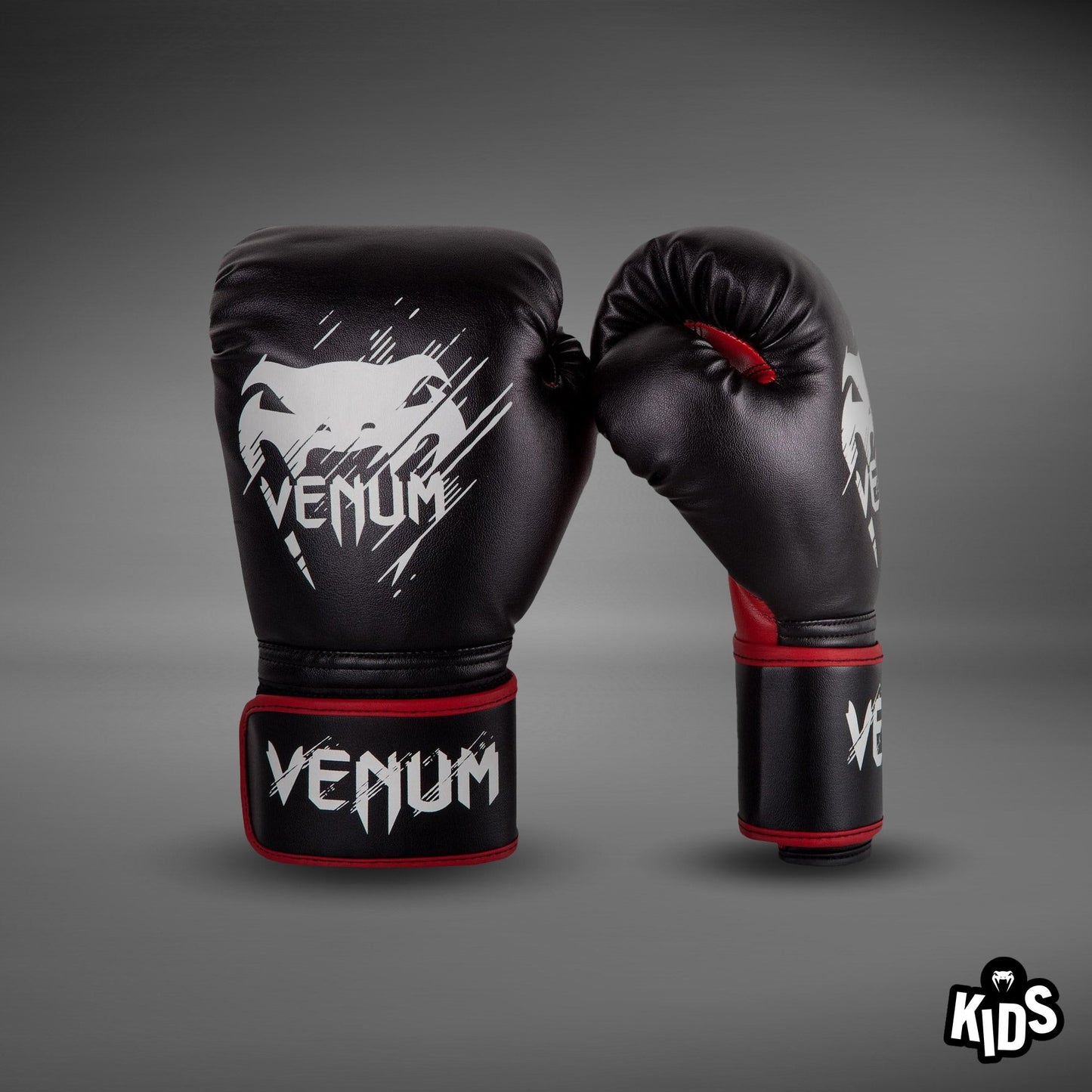 Venum Contender Kids Boxing Gloves - Black/Red