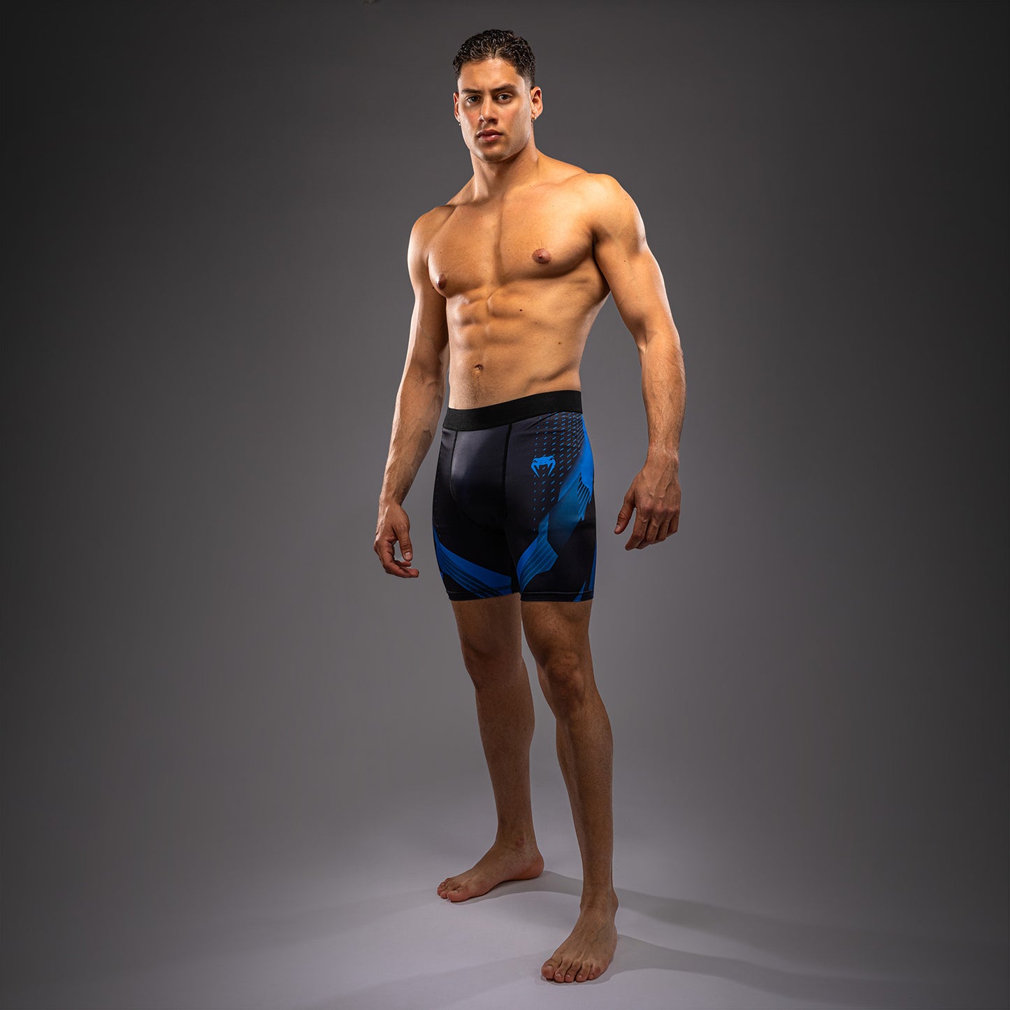 Venum No-Gi 6.0 Vale Tudo Shorts - Black/Blue  product-type_Compression shorts Venum