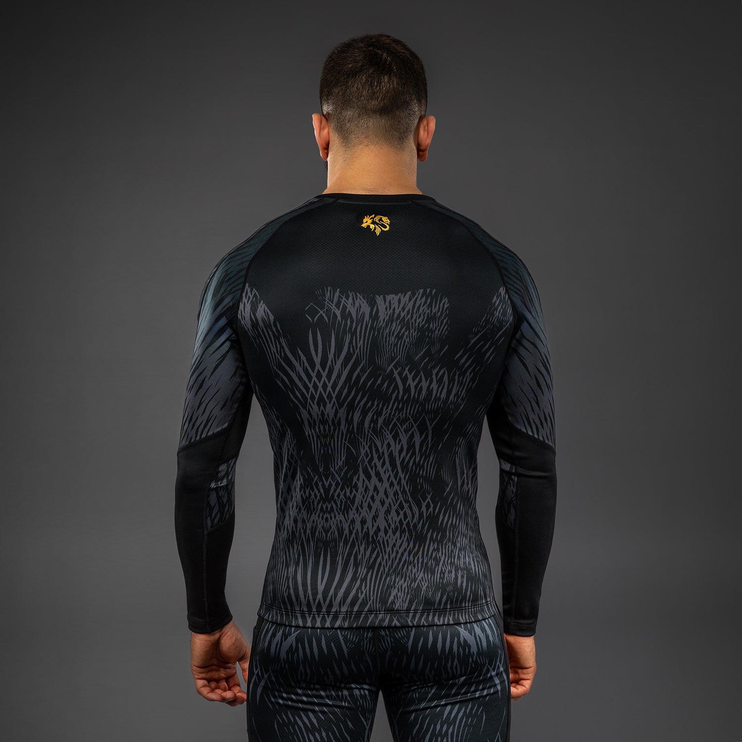 Venum x Chimaev Rashguards - Black/Grey - Venum