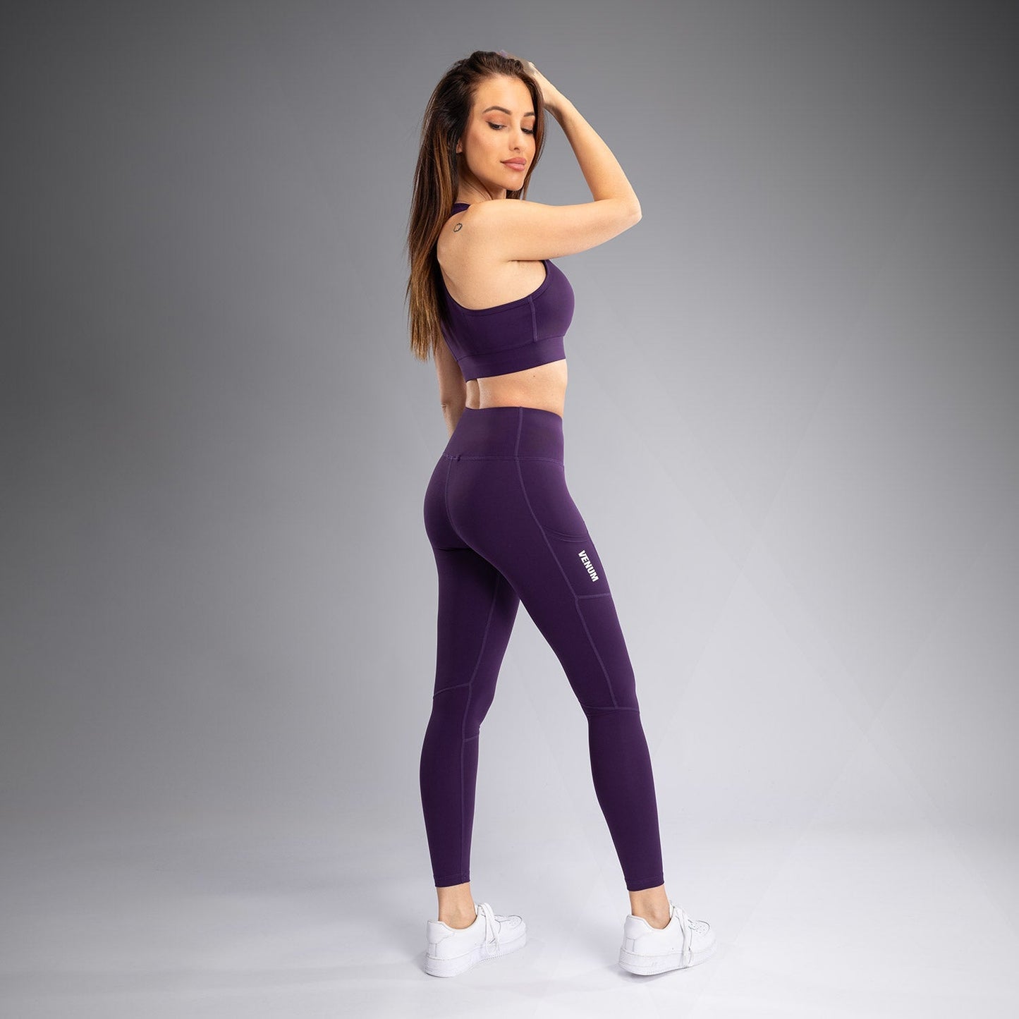 Venum Essential Women's Medium Impact Sports Bra - Deep Purple