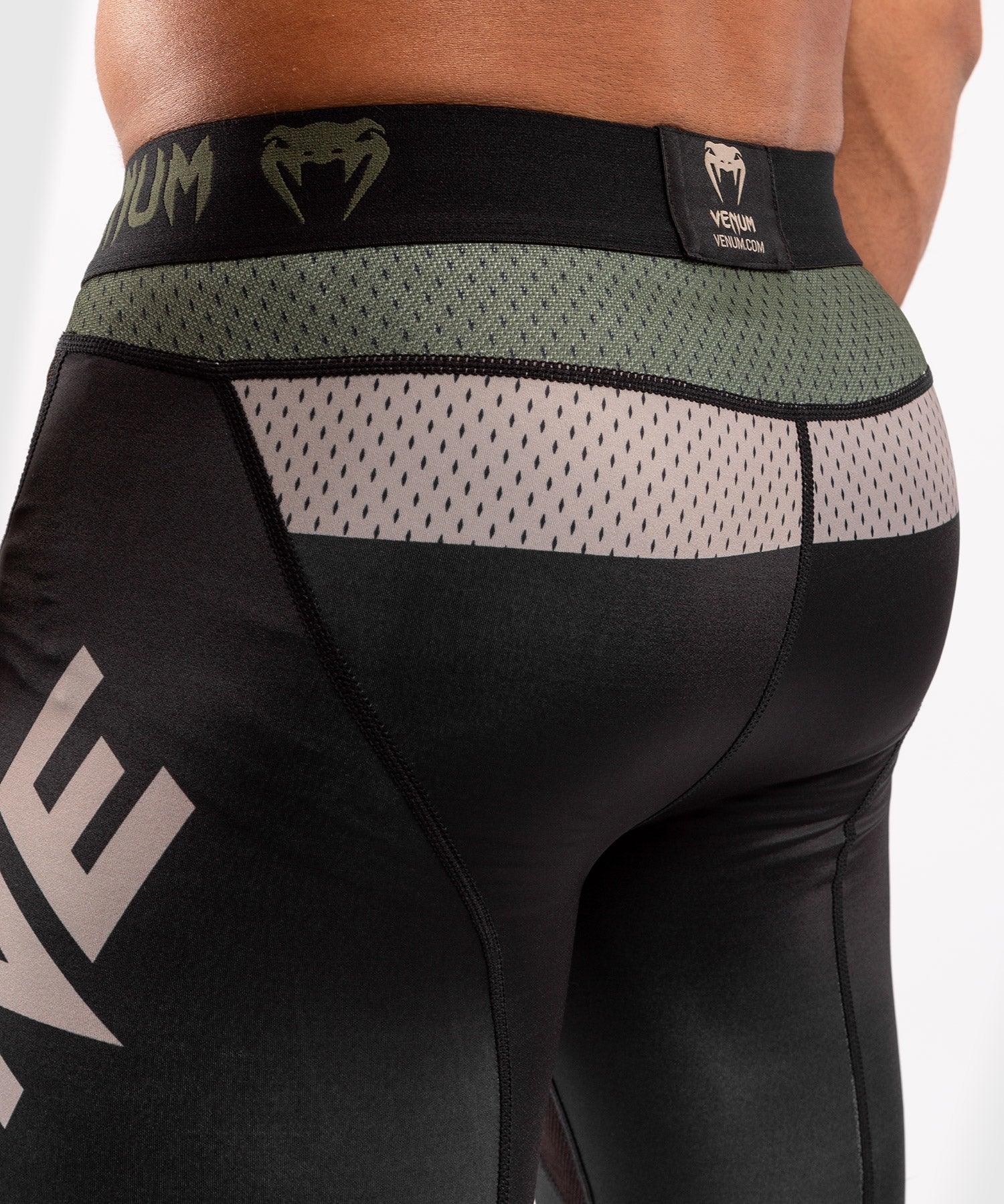 Venum ONE FC Impact Compresssion Tights - Black/Khaki Picture 6