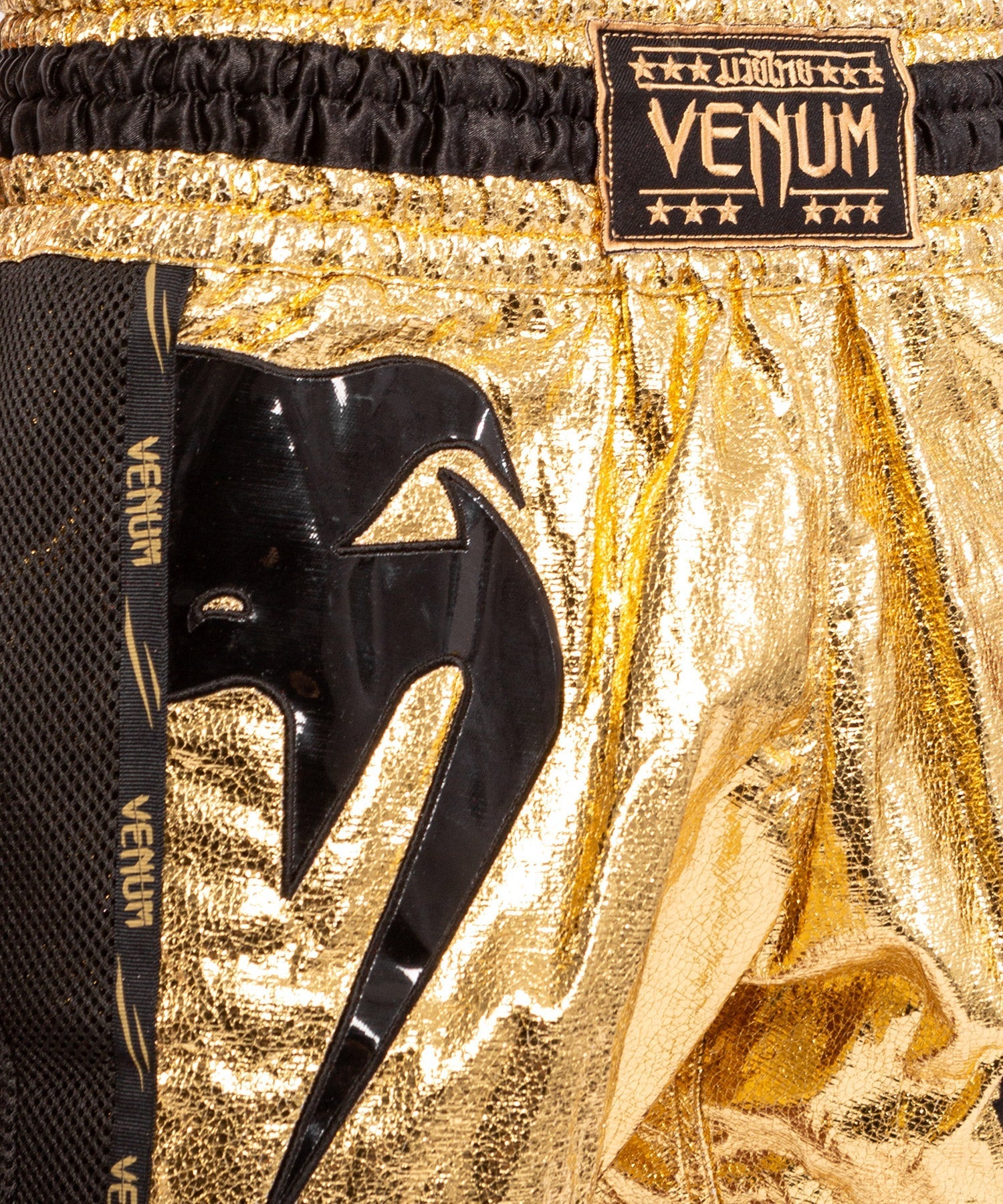 Venum Giant Foil Muay Thai Shorts - Gold/Black - Venum