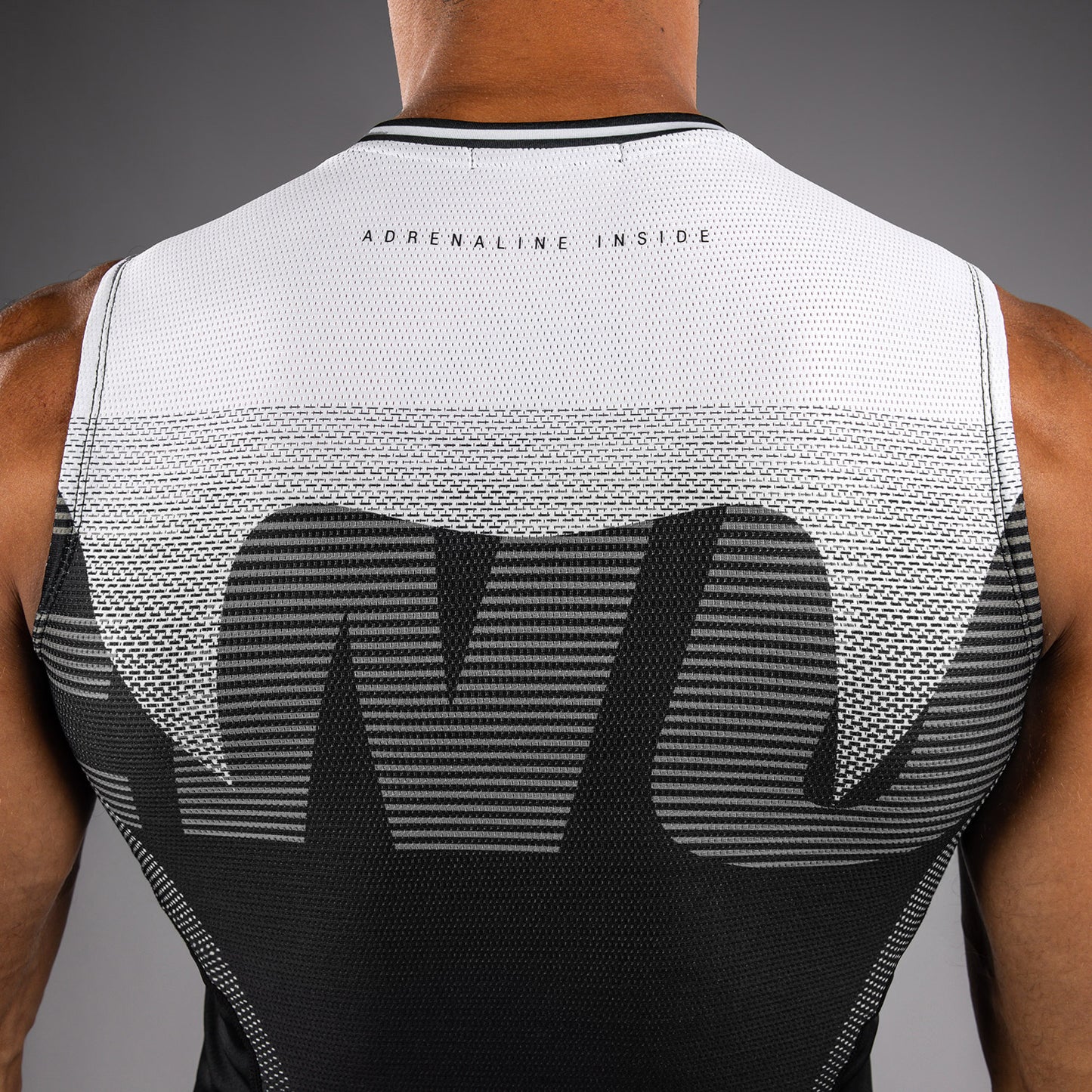 Venum Adrenaline Sleeveless Rashguard - Black/Silver Grey